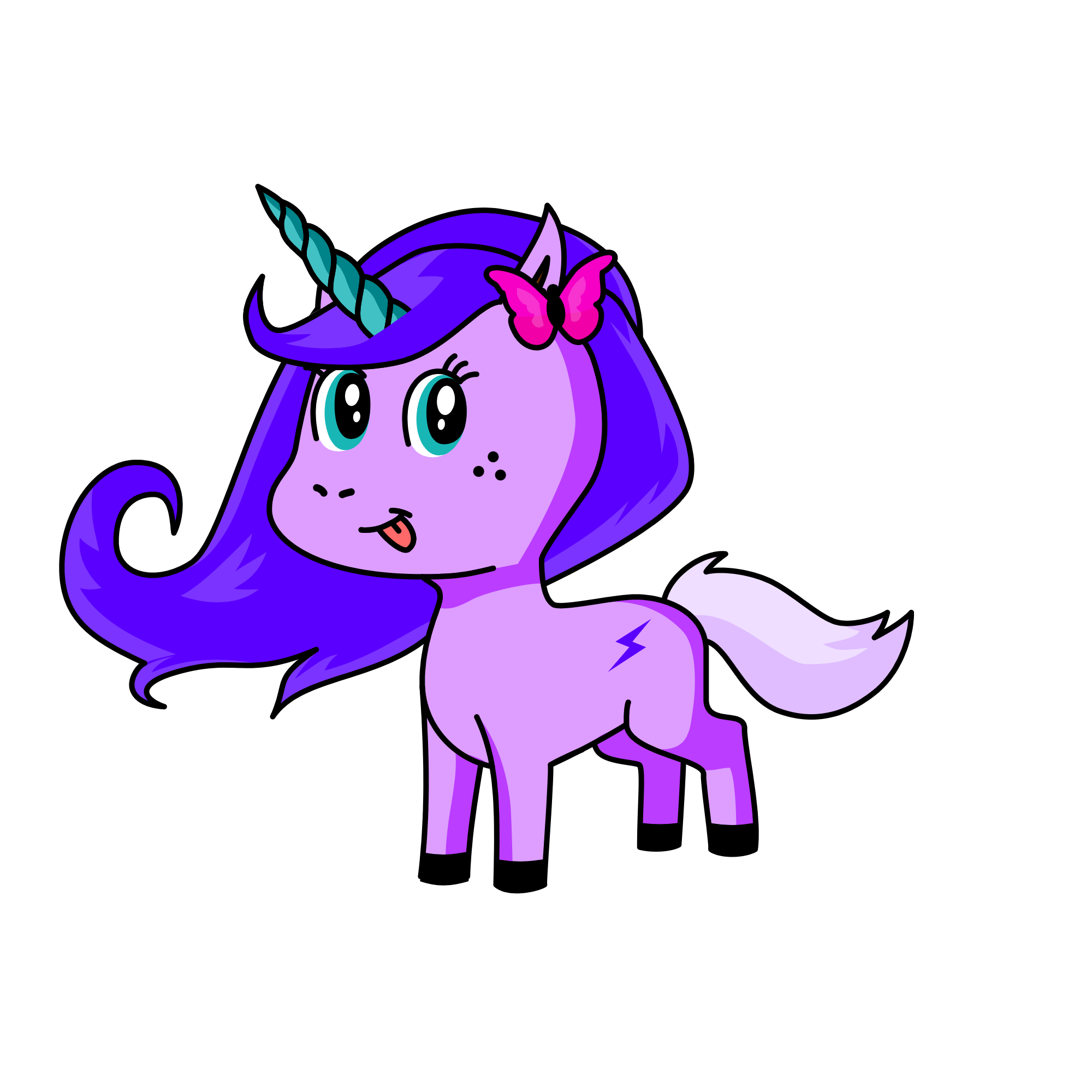Sparkles, the unicorn