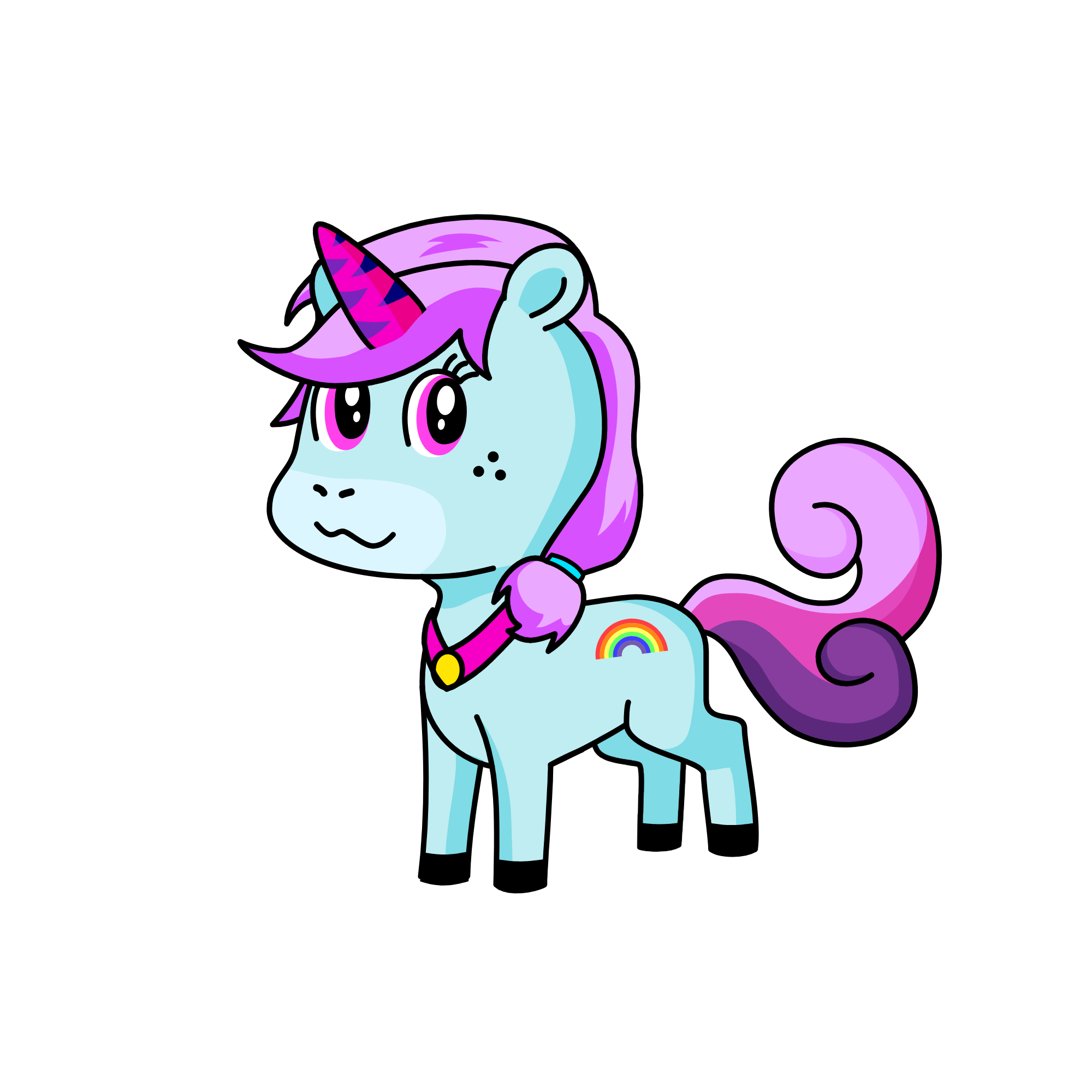 Bow, the unicorn