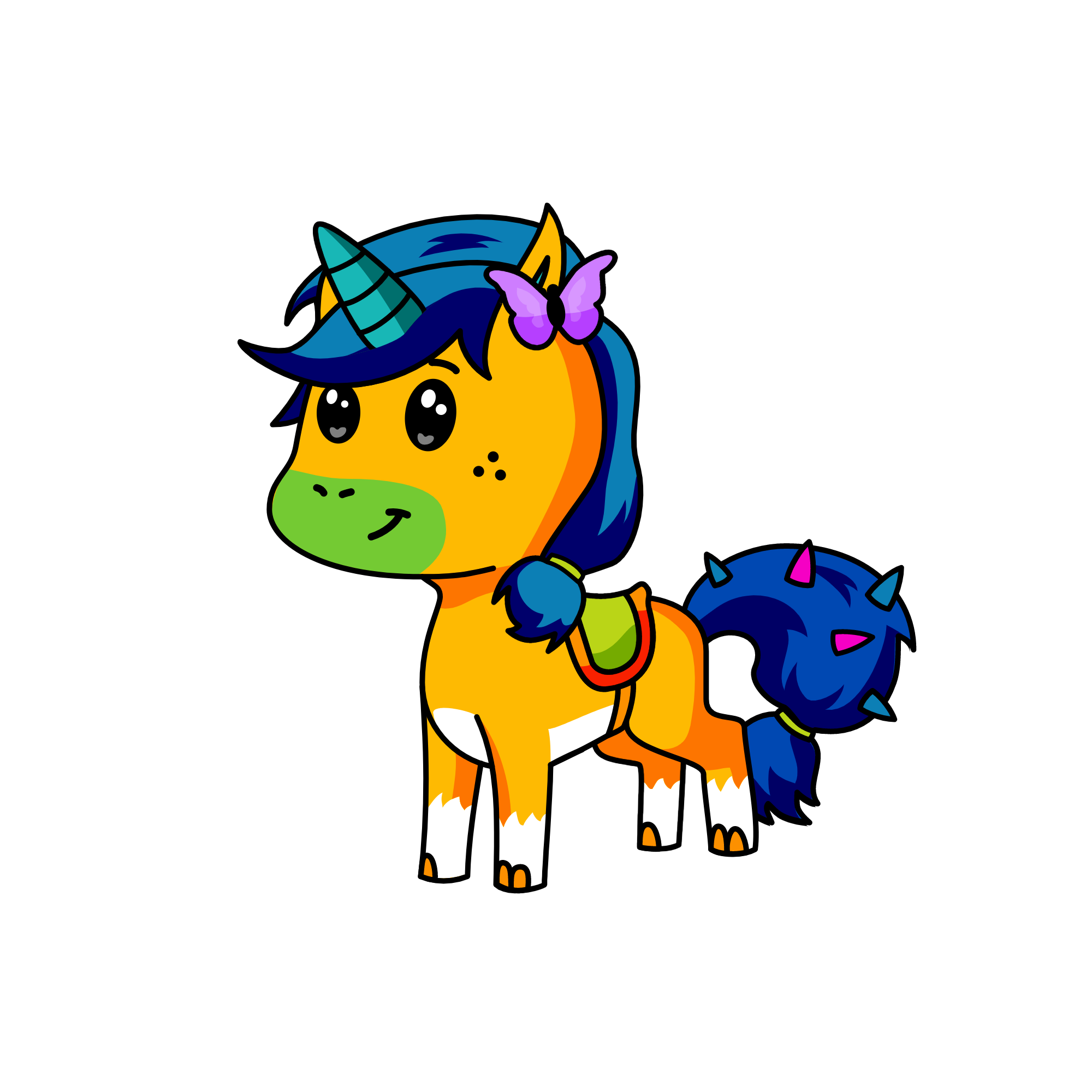 Sapphire, the unicorn