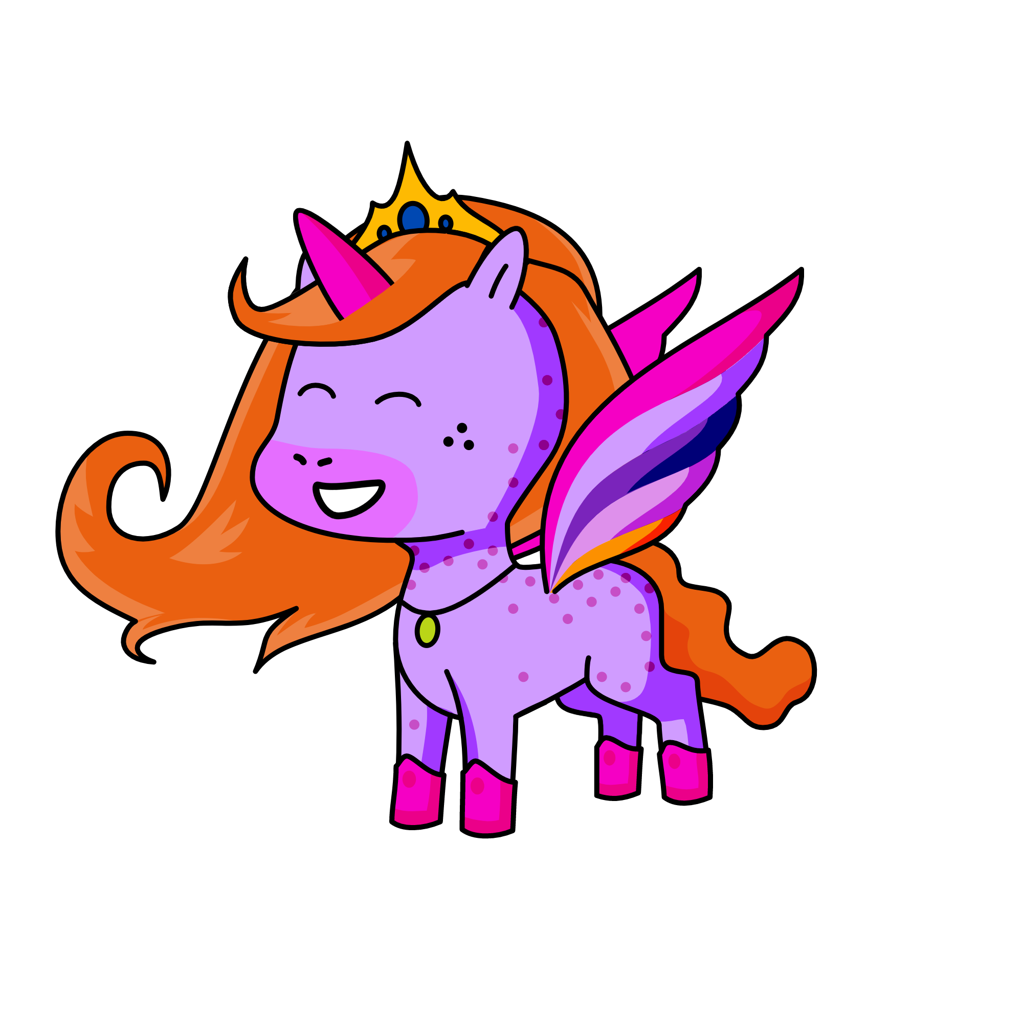Sparkles, the unicorn