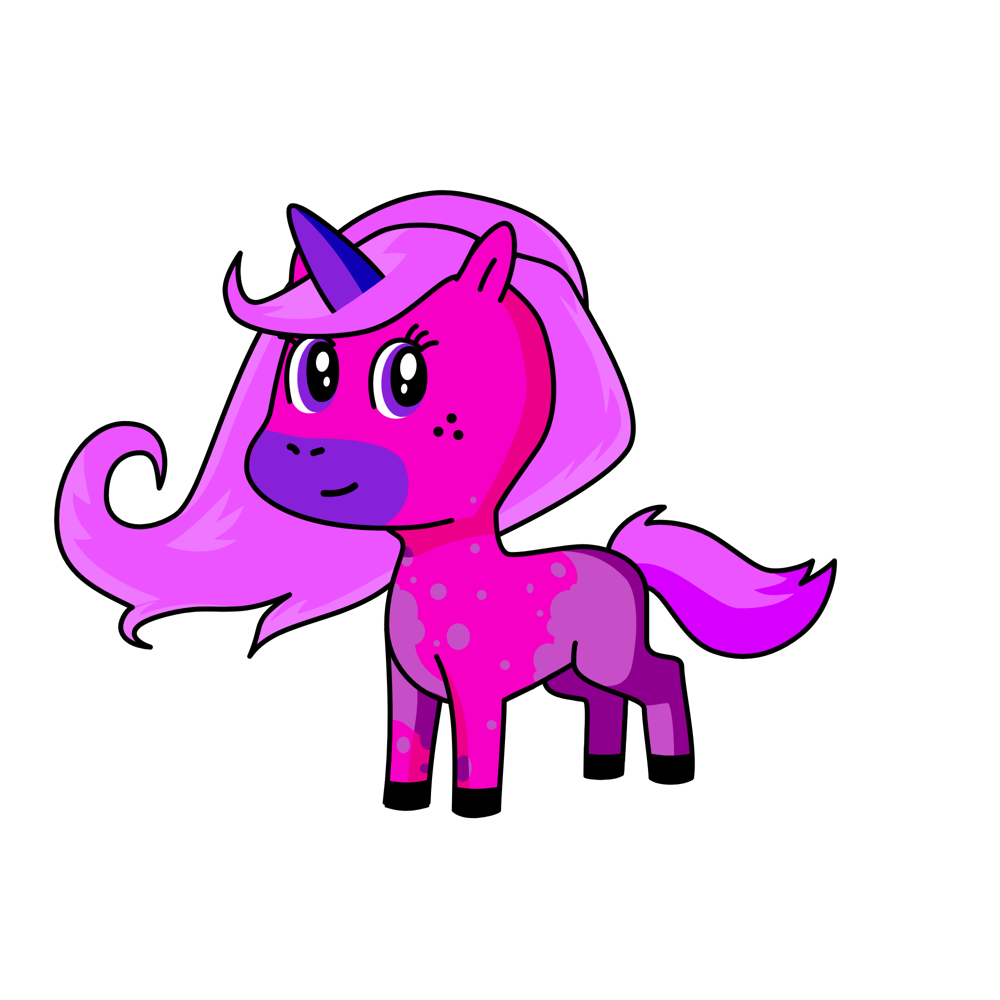 Pinky, the unicorn