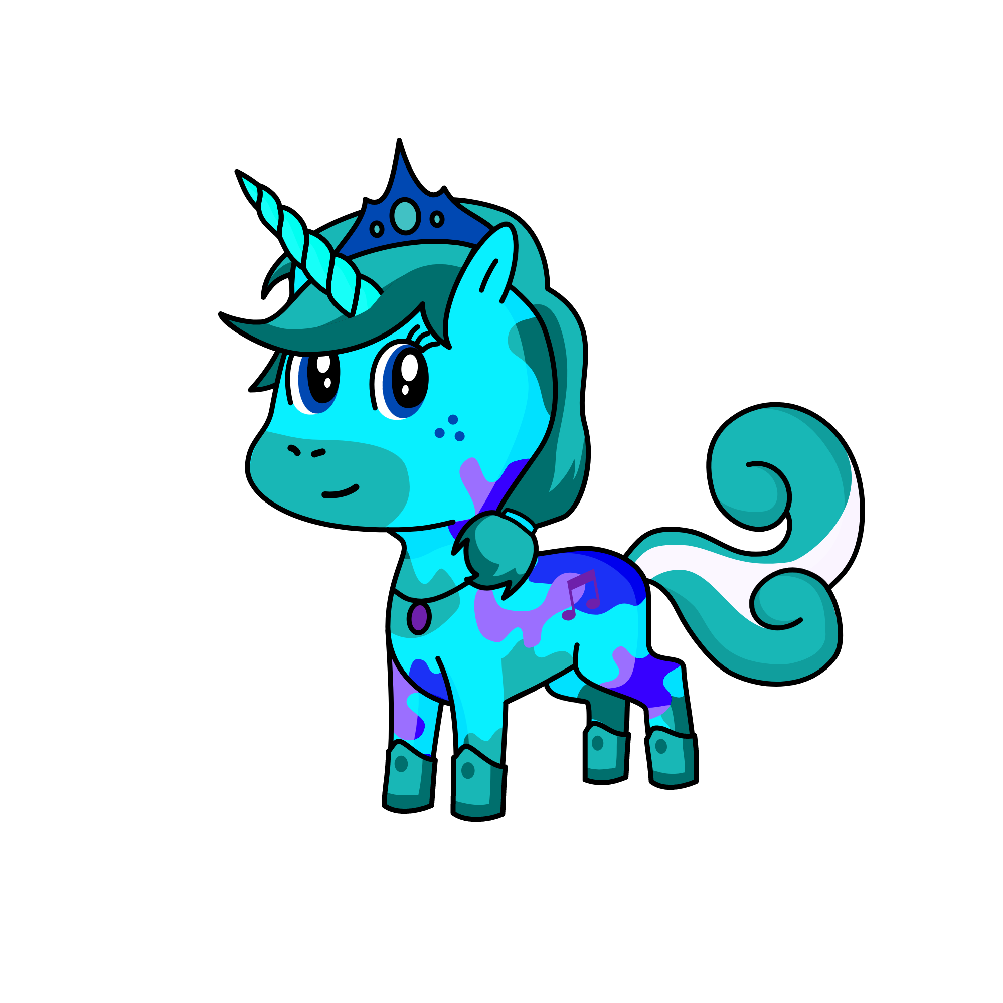 Aqua, the unicorn