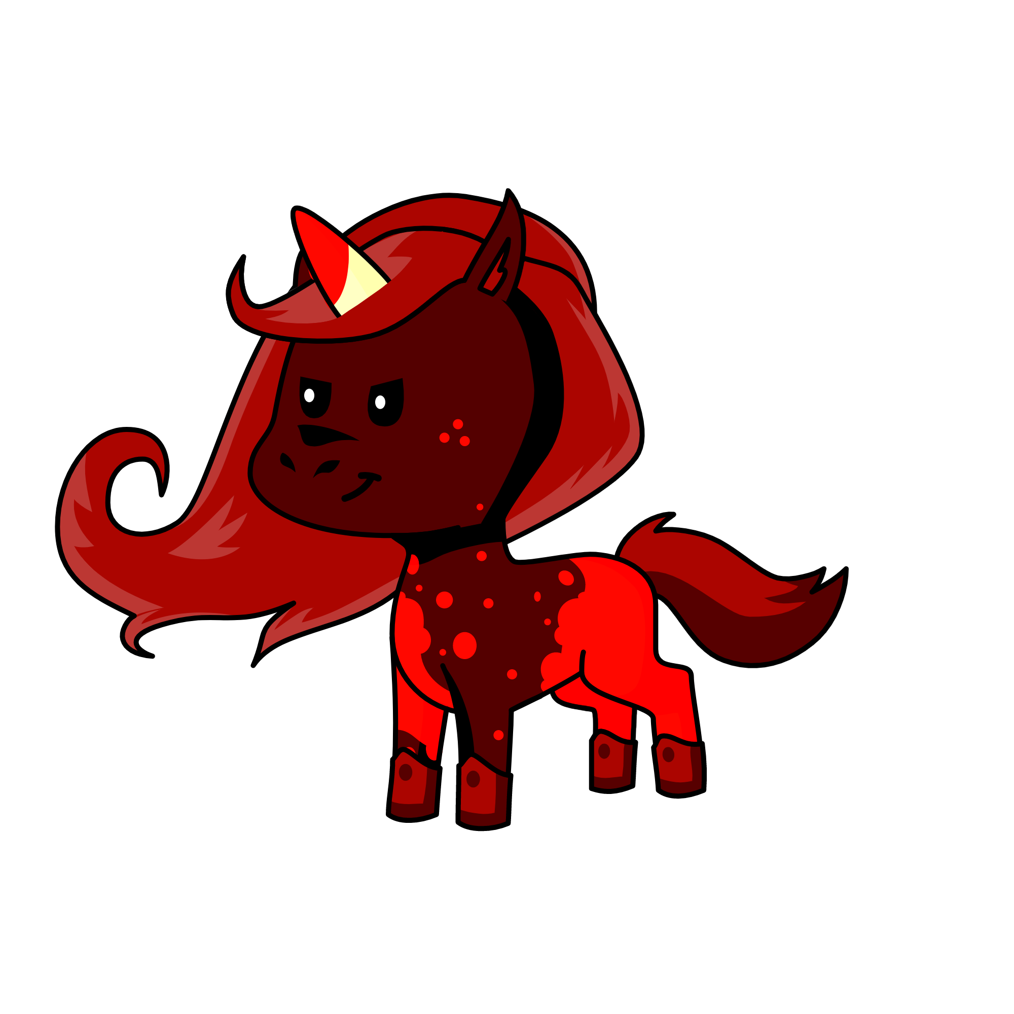Blood Moon, the unicorn