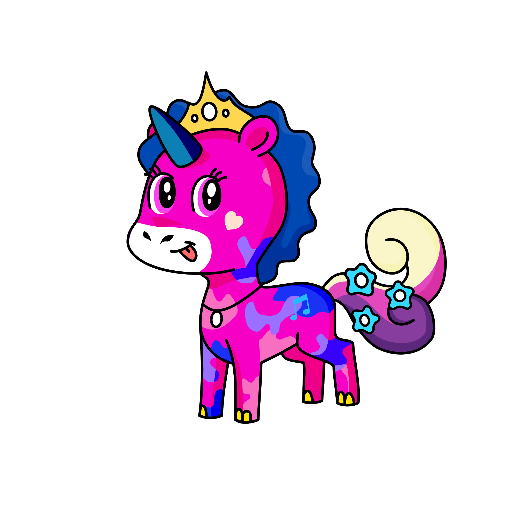 לאנא, the unicorn
