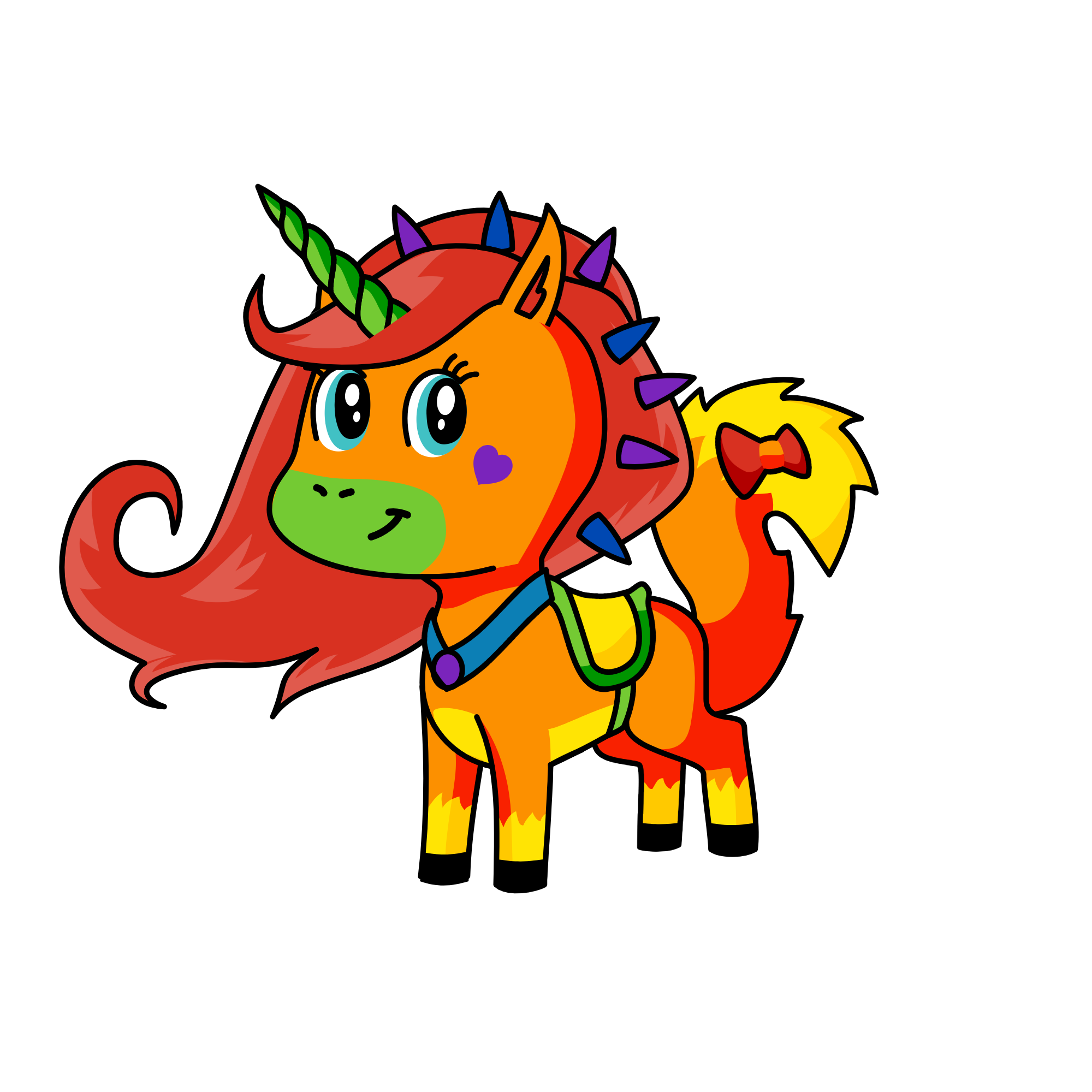 The Shining Star, the unicorn