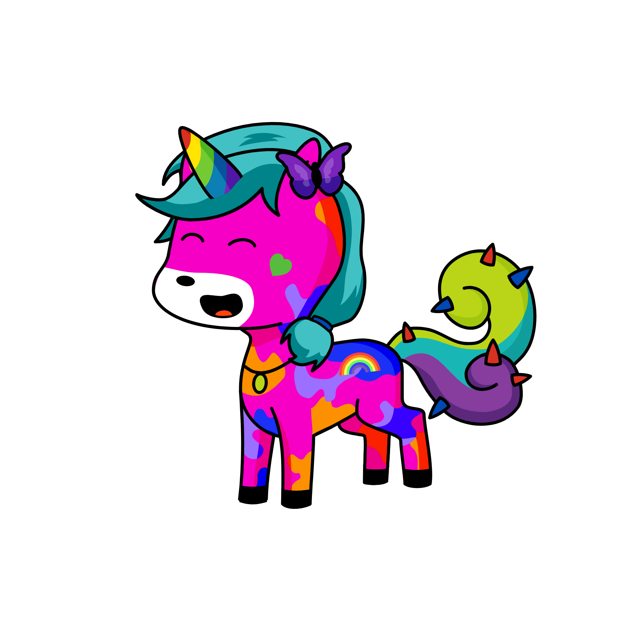 Cool Rainbow, the unicorn