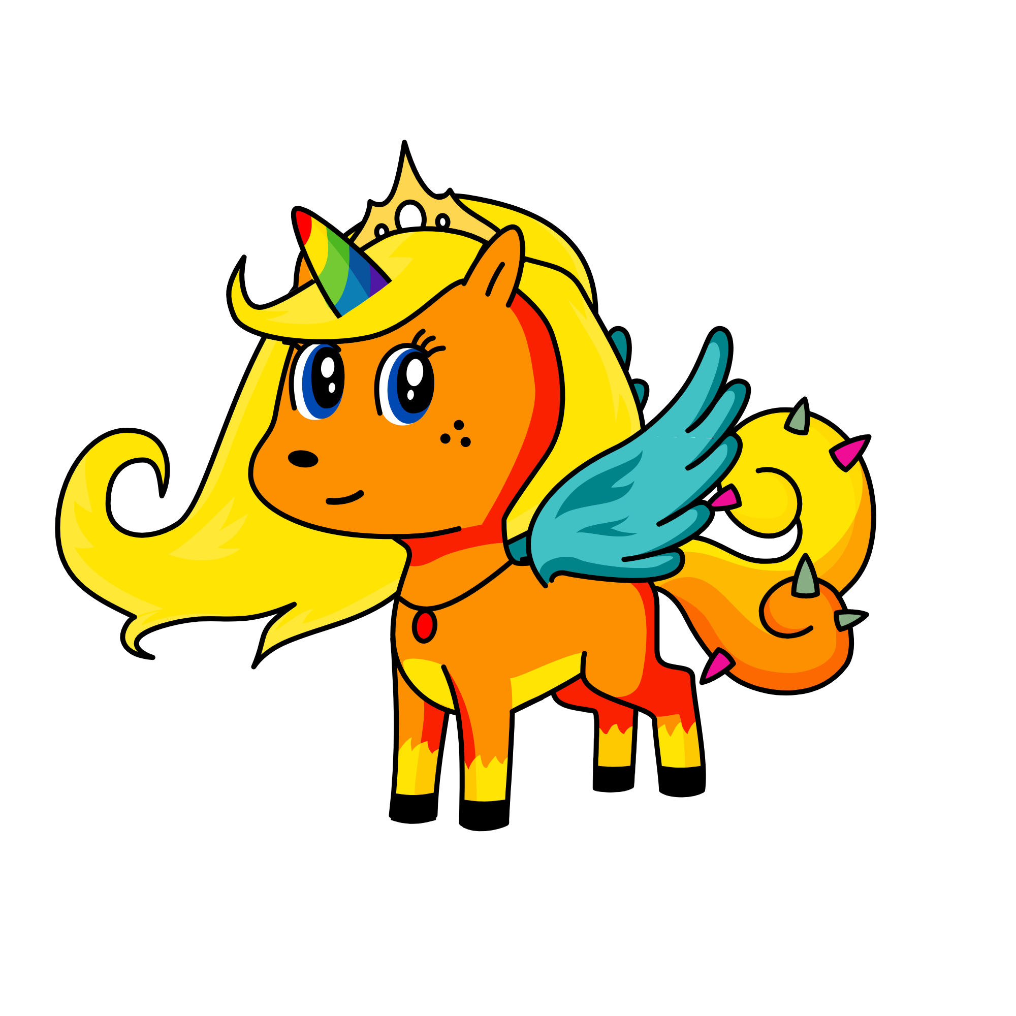 prinsess sun of the desert, the unicorn