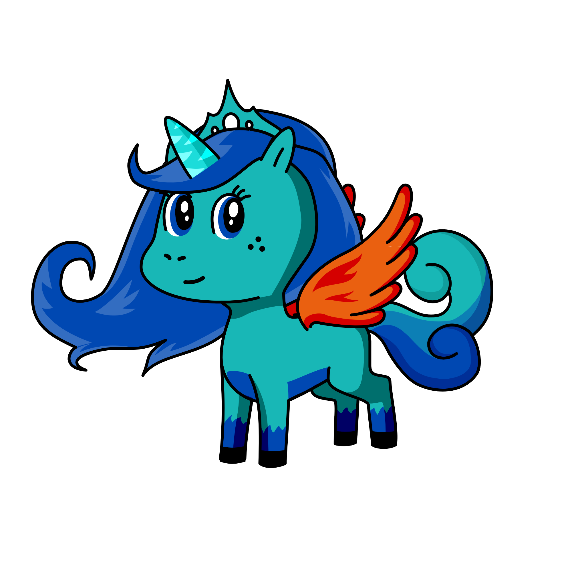 prinsess pearl of the ocen, the unicorn