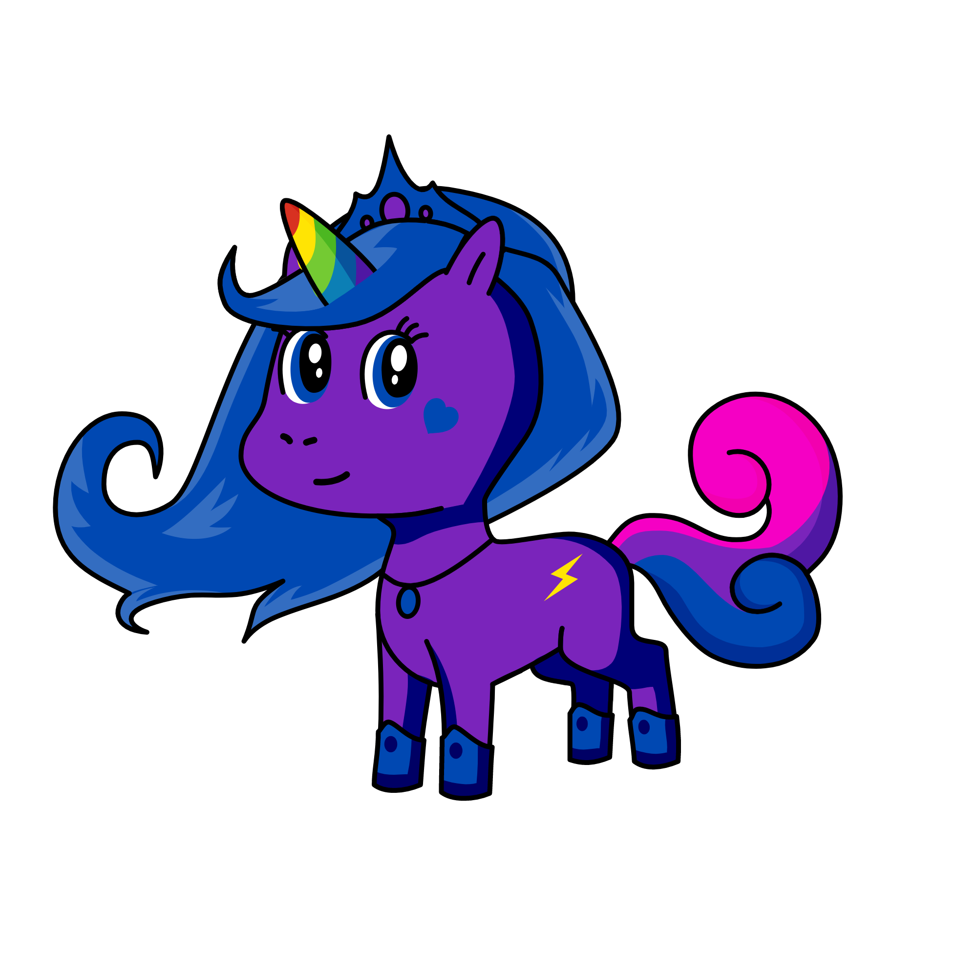 Princess Moon, the unicorn