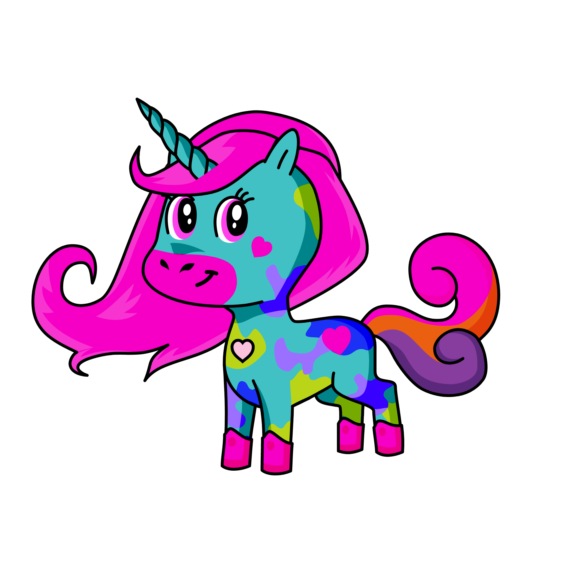 rainbow, the unicorn