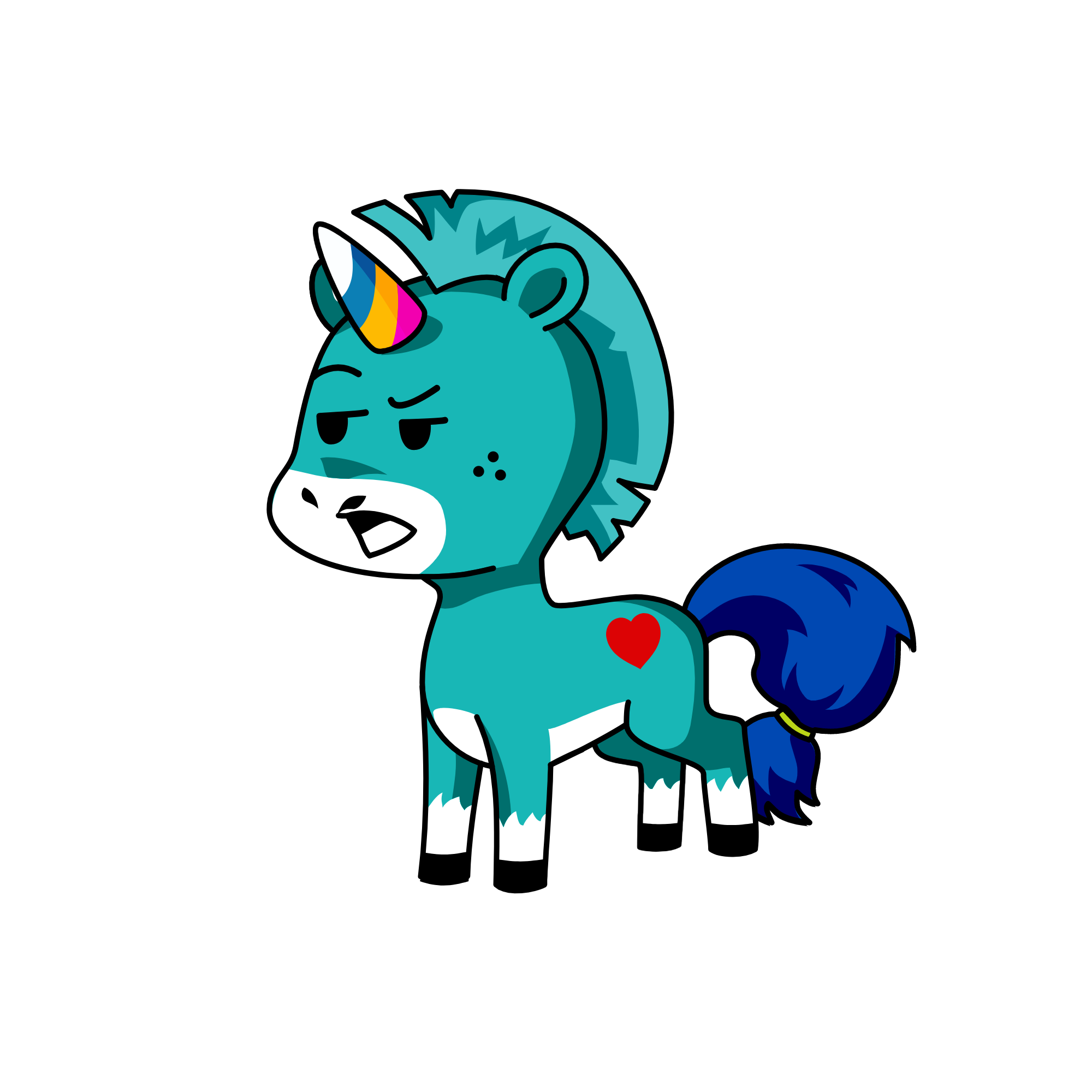 EWW THIS UNI LOOKS SO STUPID!!!!!!!!! HIS NAME IS TRASH BAG!!!!!!!!, the unicorn