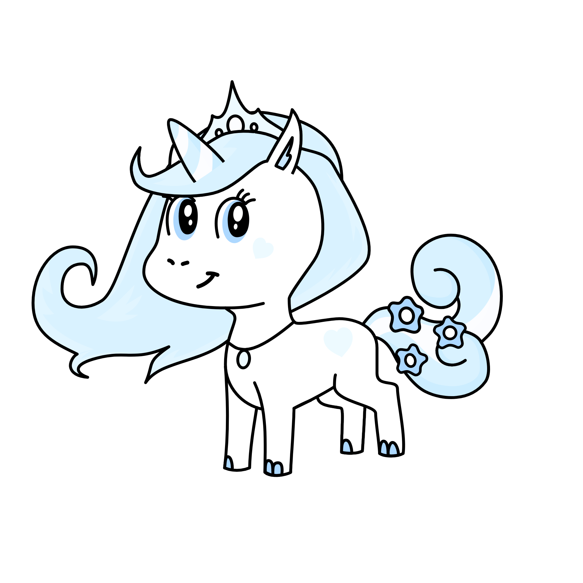 Princess Of The Arctic Kingdom (her name is Icy), the unicorn