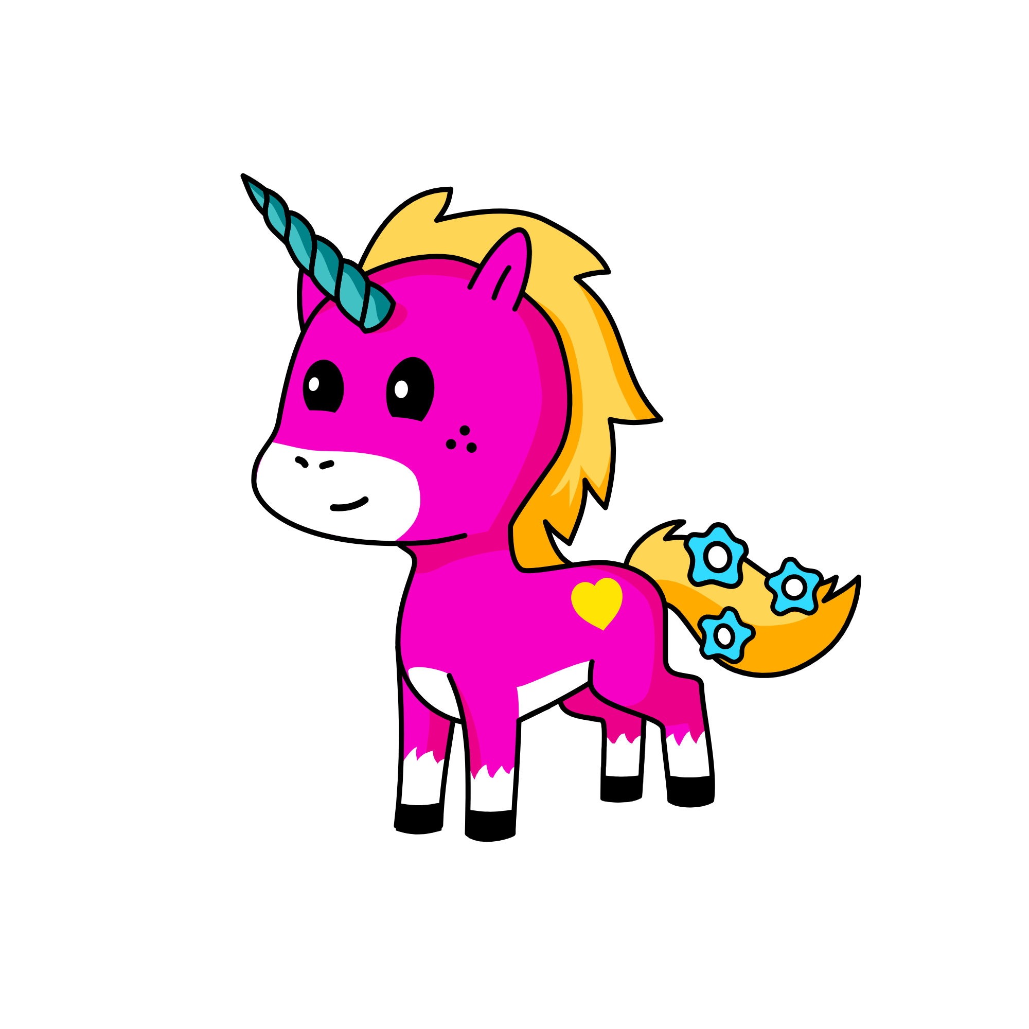 Strawberry, the unicorn