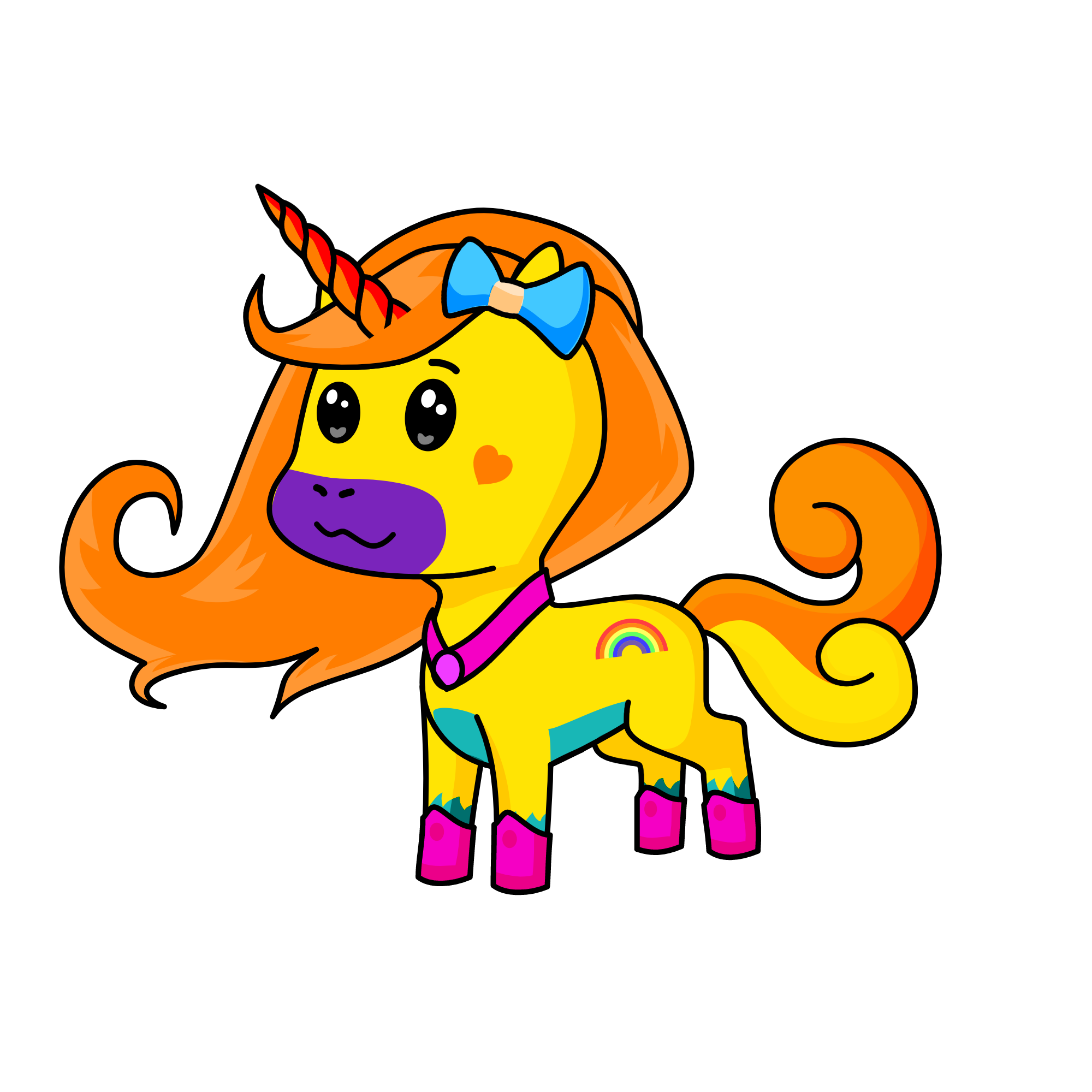 The small princes name jorie, the unicorn