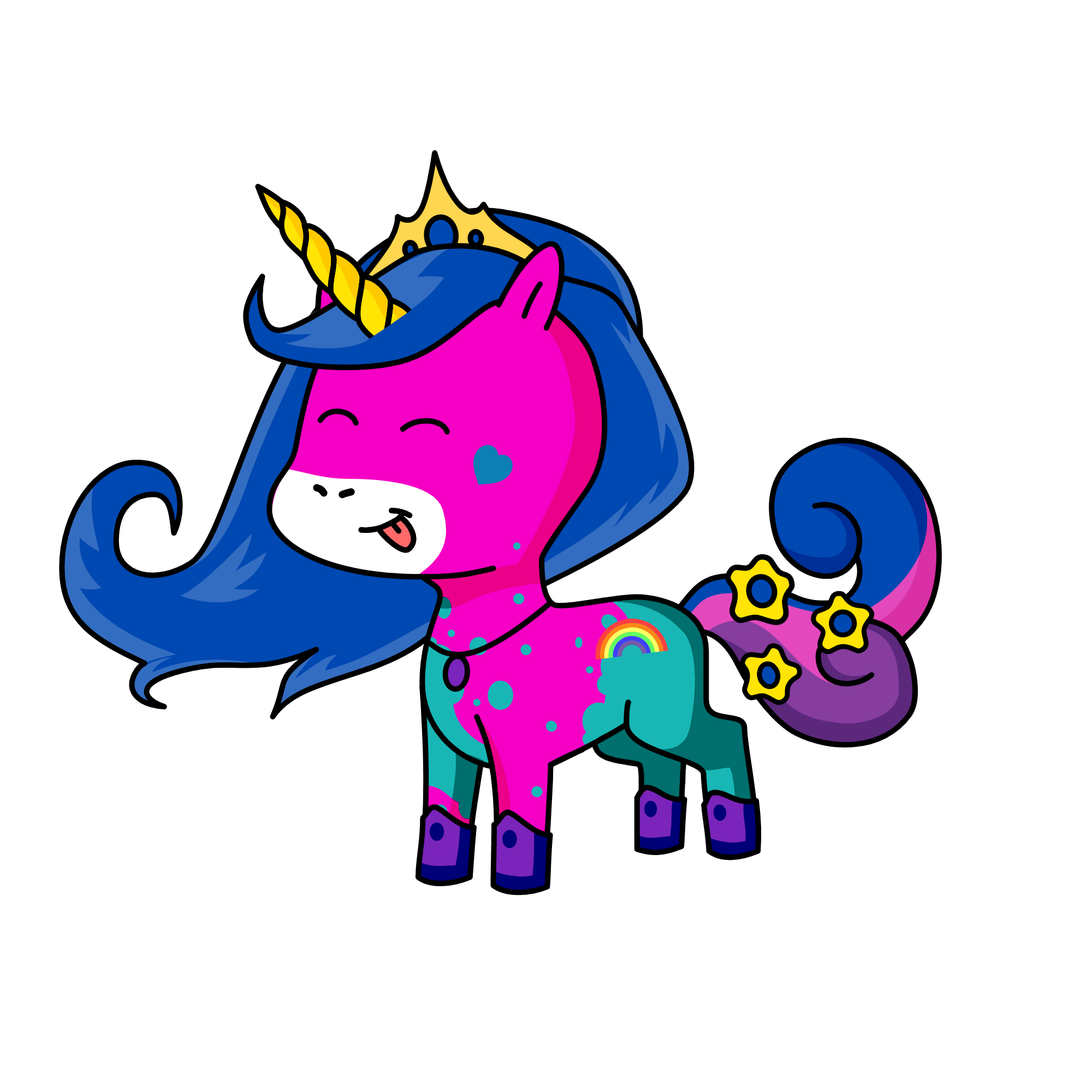 bluey, the unicorn