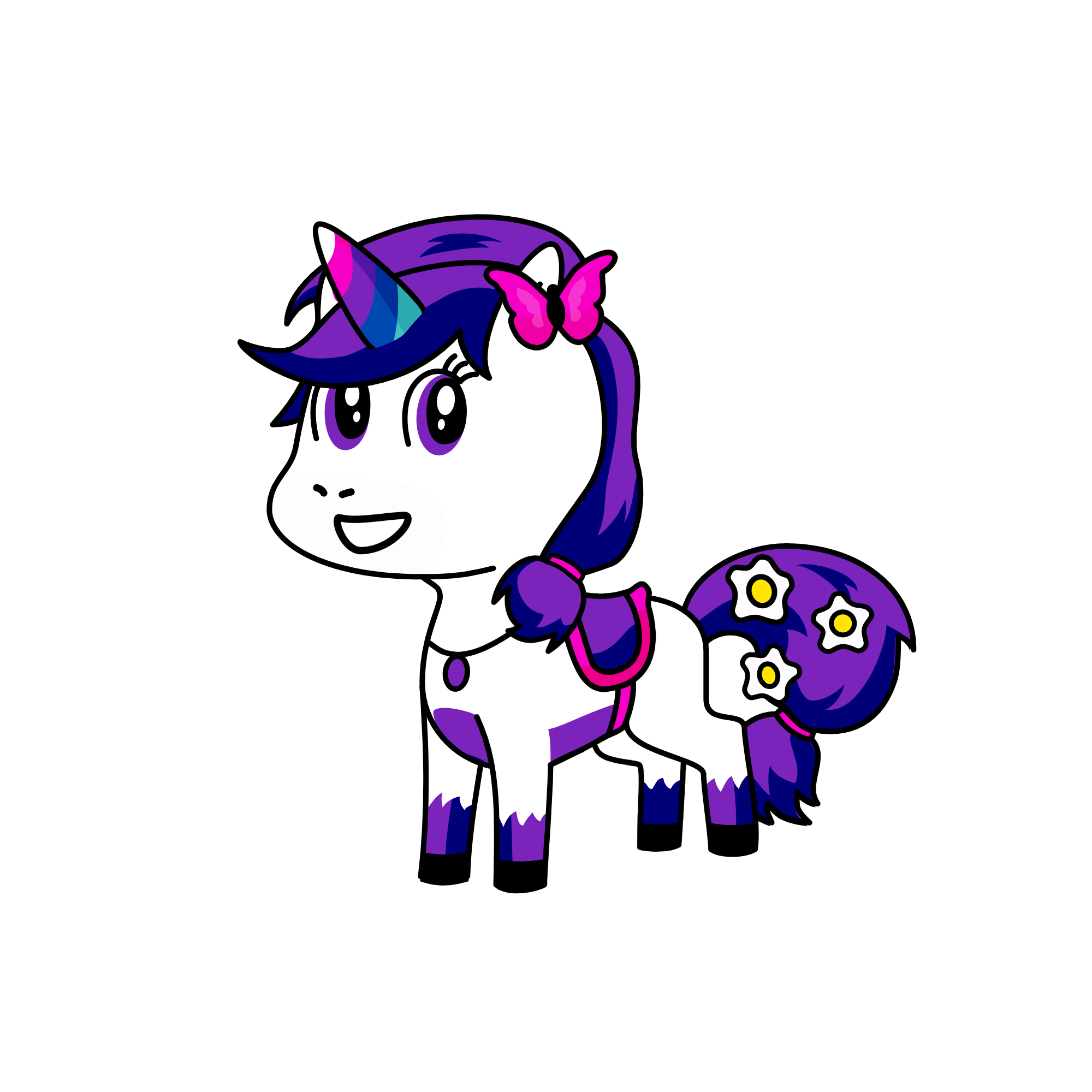 Magenta, the unicorn
