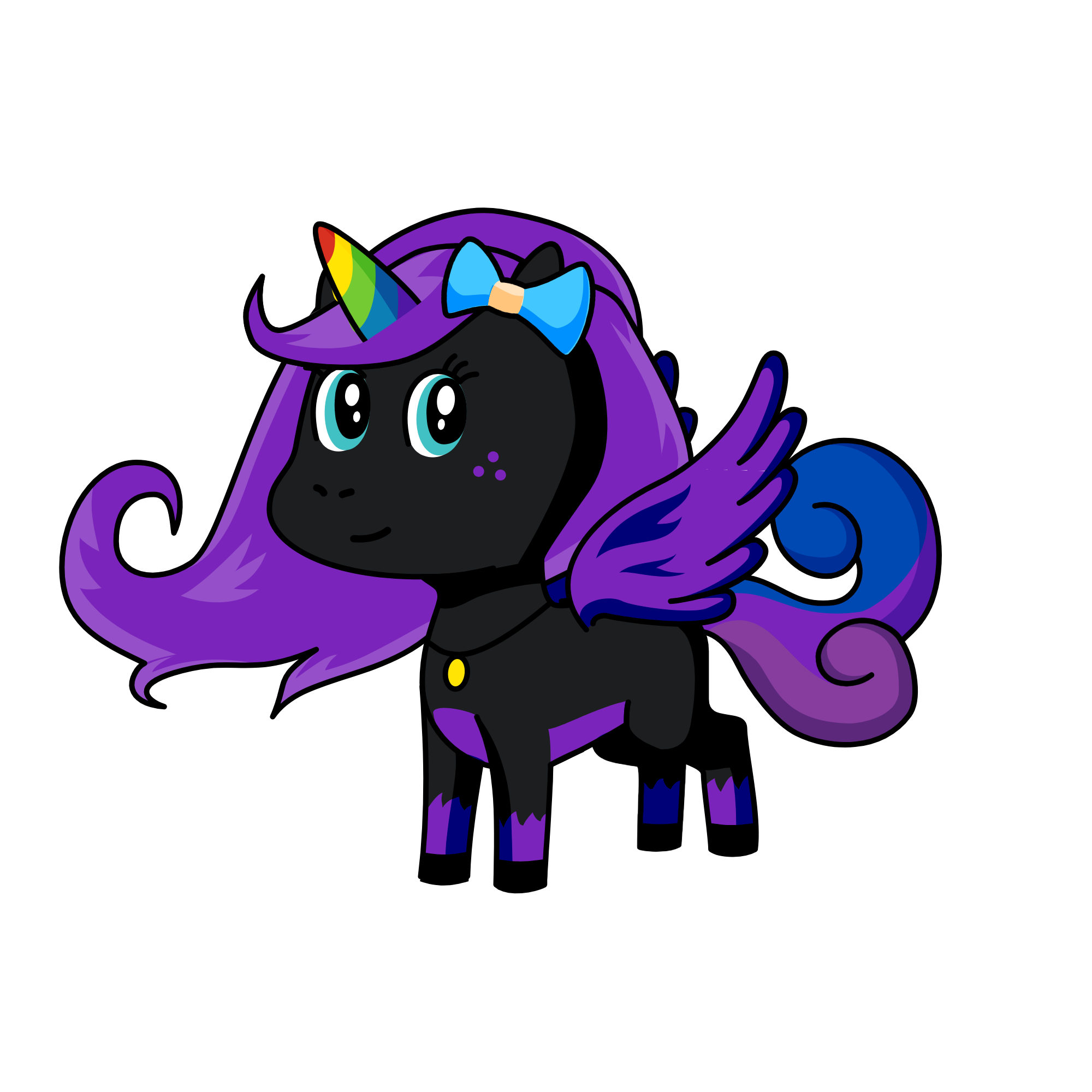 luna the moon queen, the unicorn