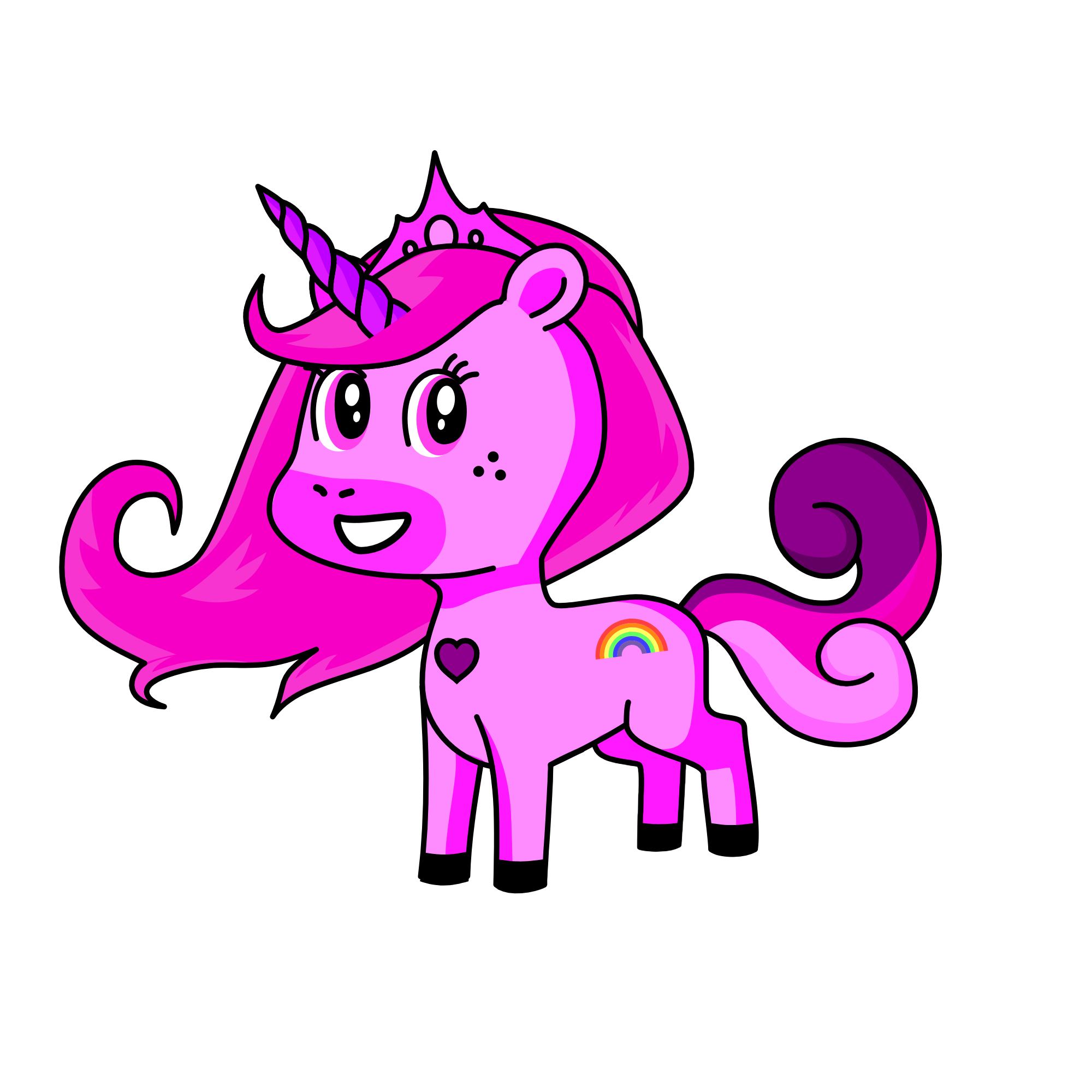 Princess Pink Purple, the unicorn