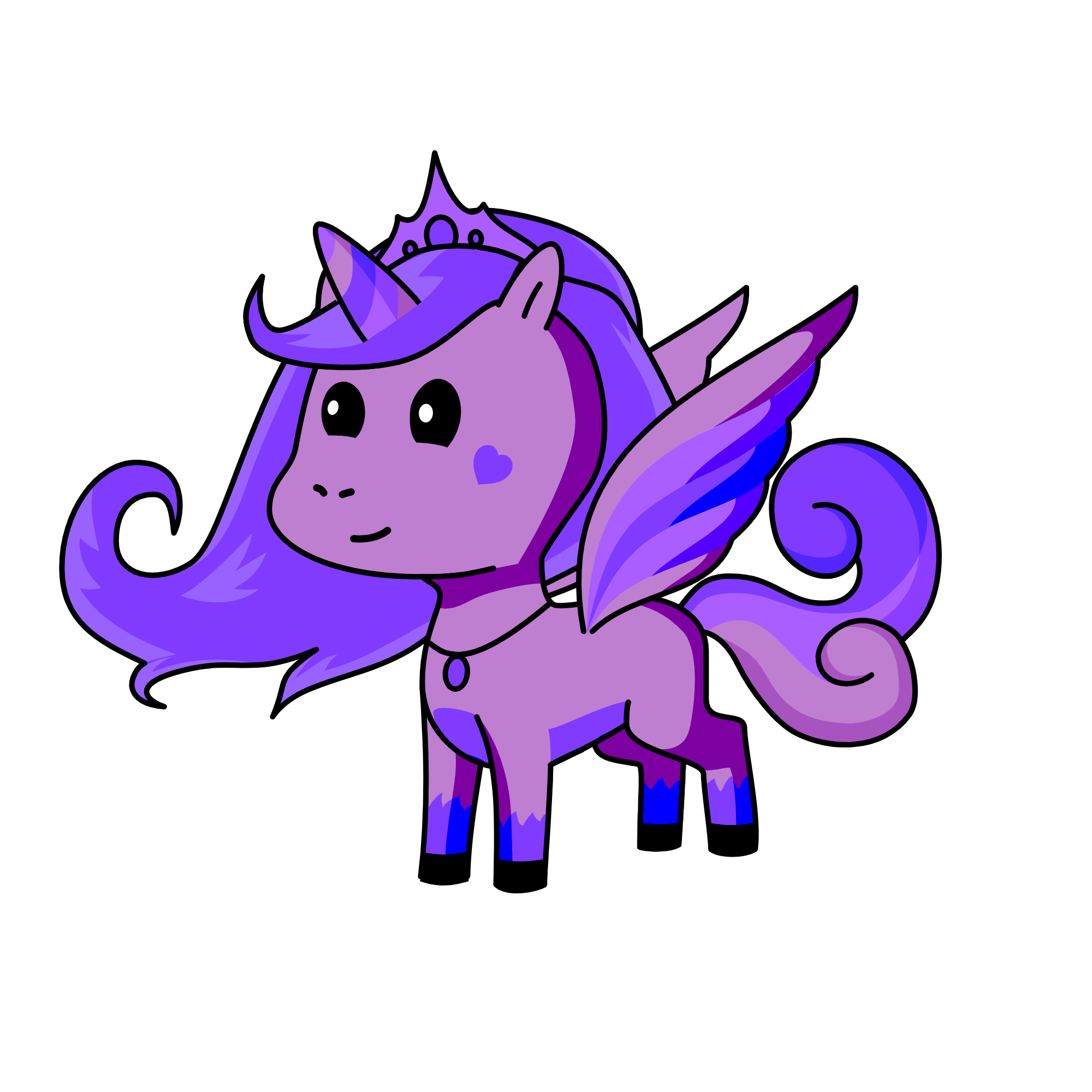 violet, the unicorn
