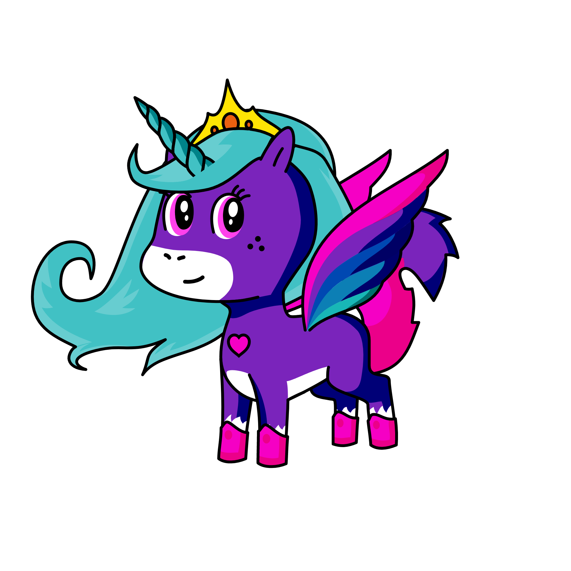 jade the queen of the moon, the unicorn