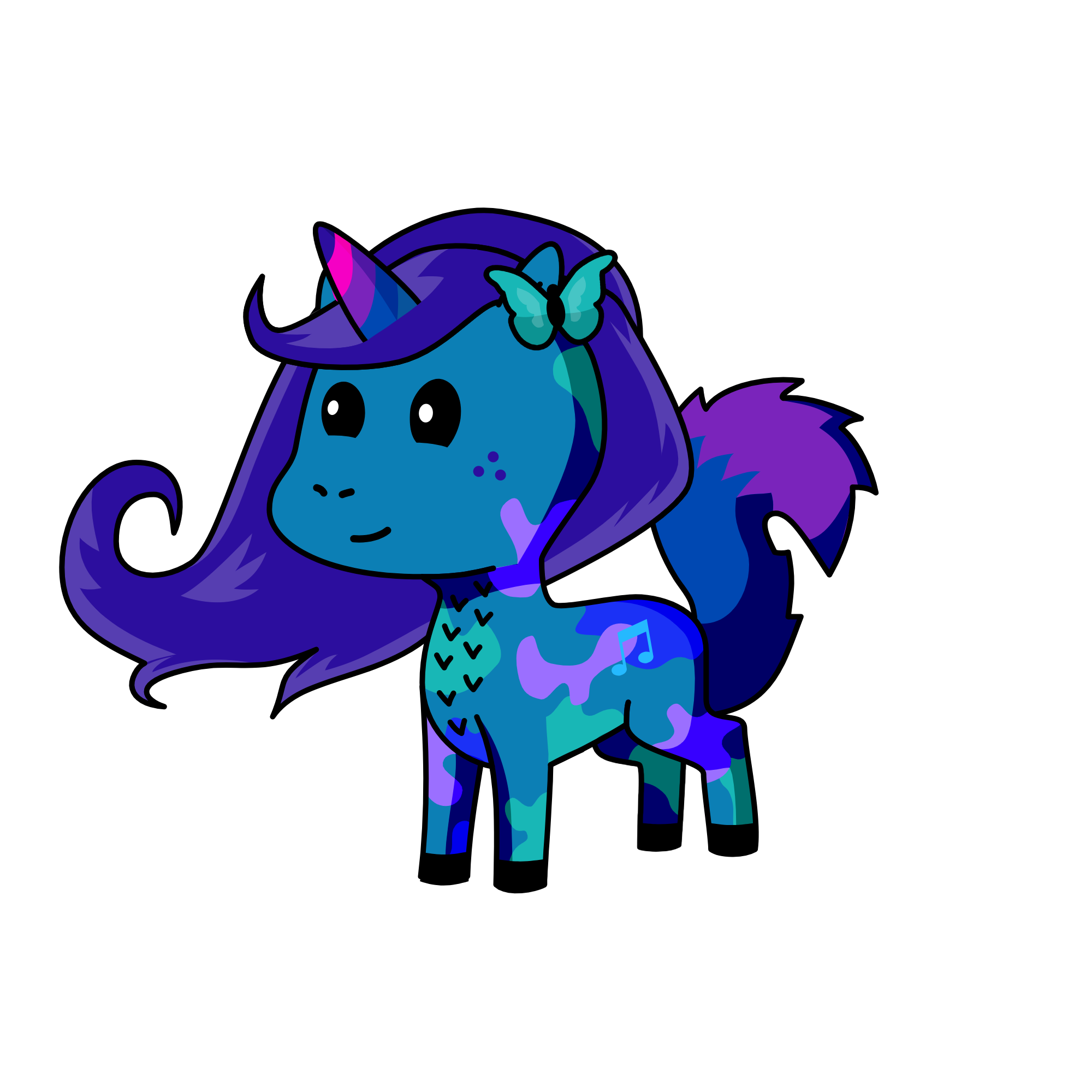 ~_~, the unicorn