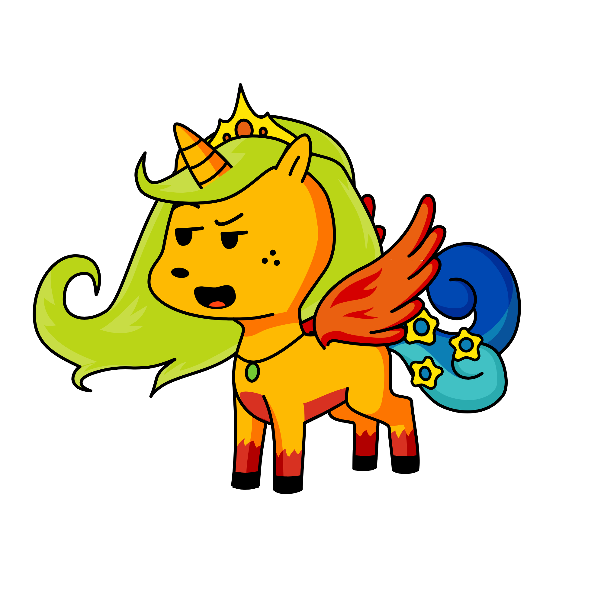 summer prinsess of summer, the unicorn