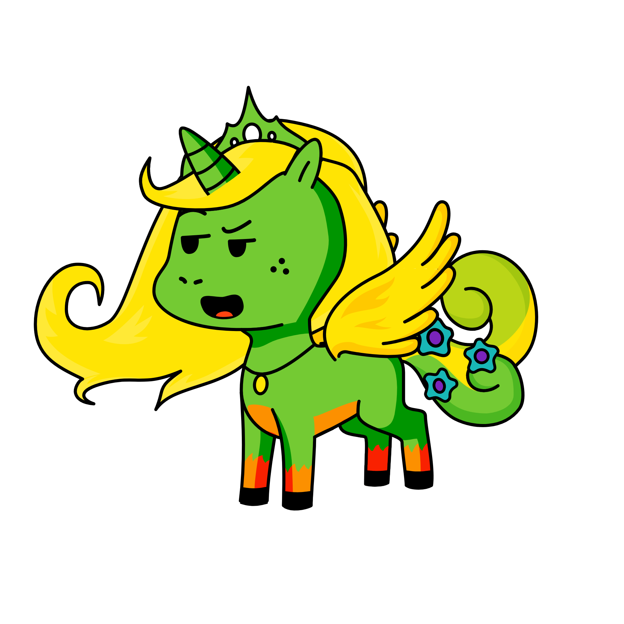 prinsess spring of spring, the unicorn