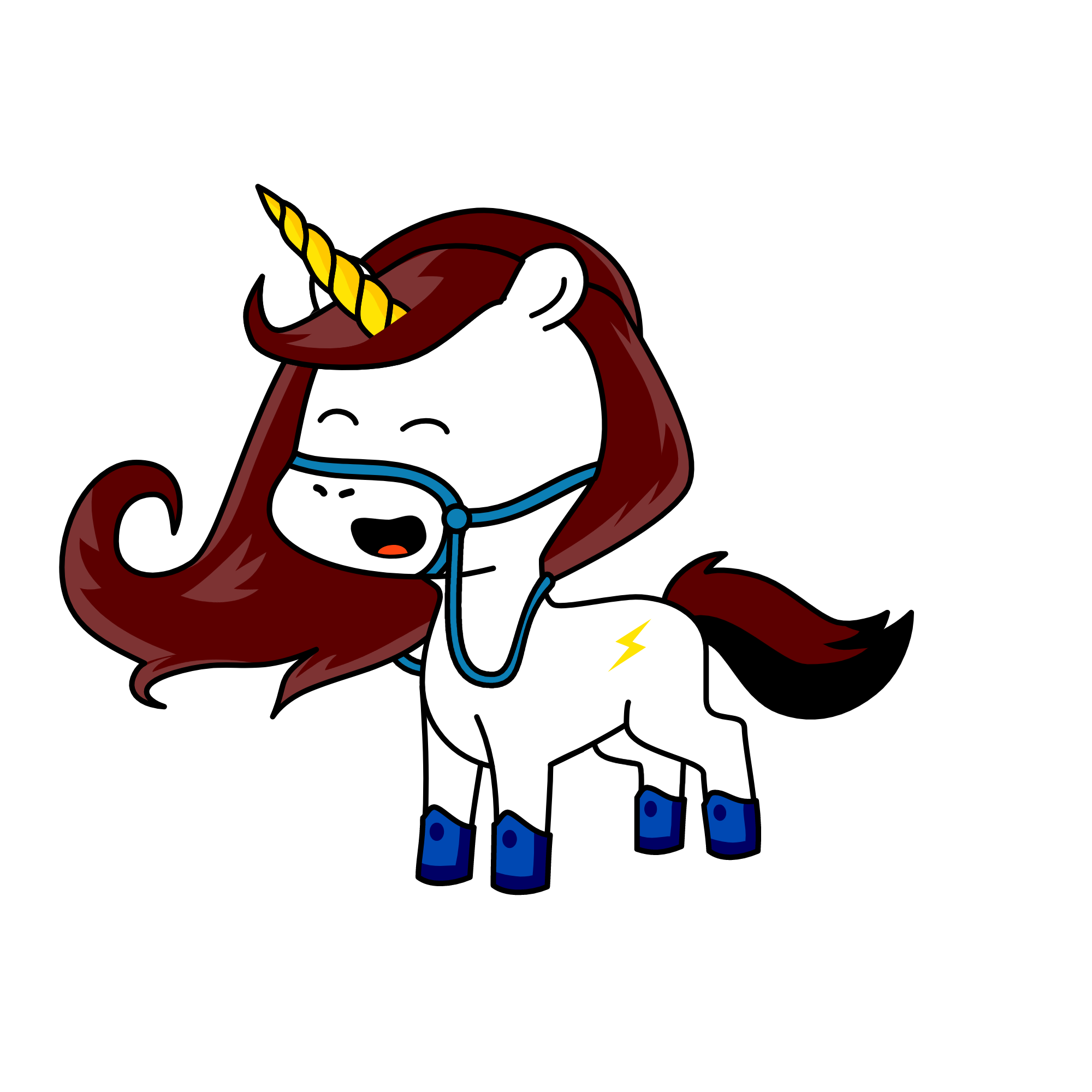 winter snow, the unicorn