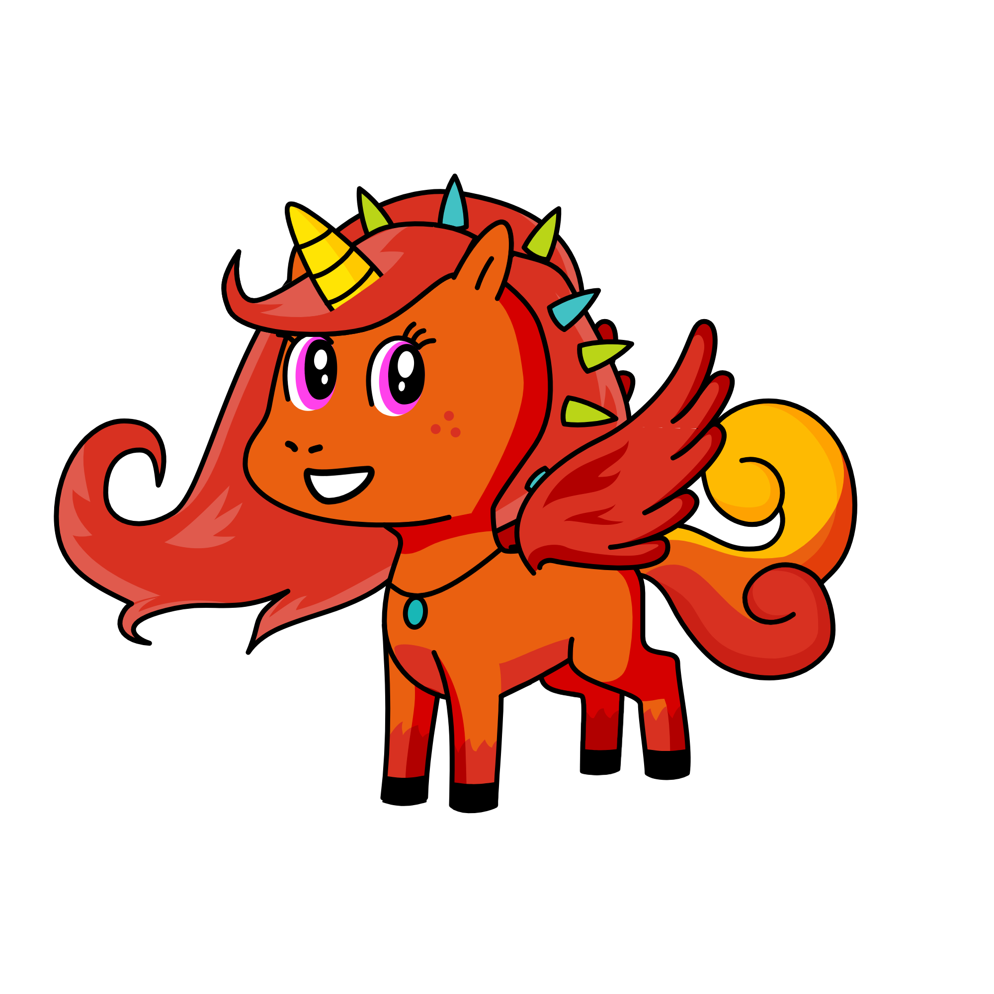 flame, the unicorn