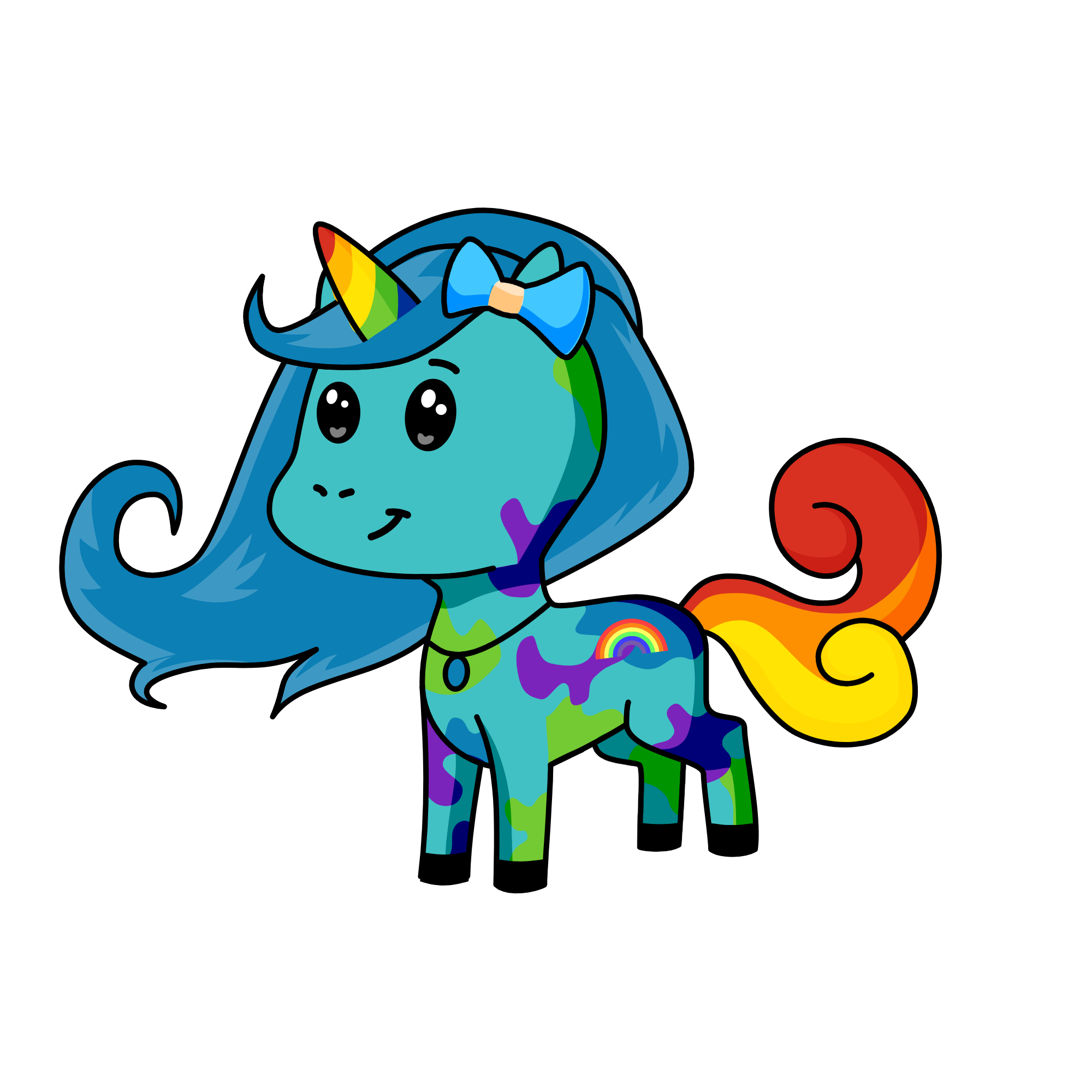 Rainbow Breeze, the unicorn