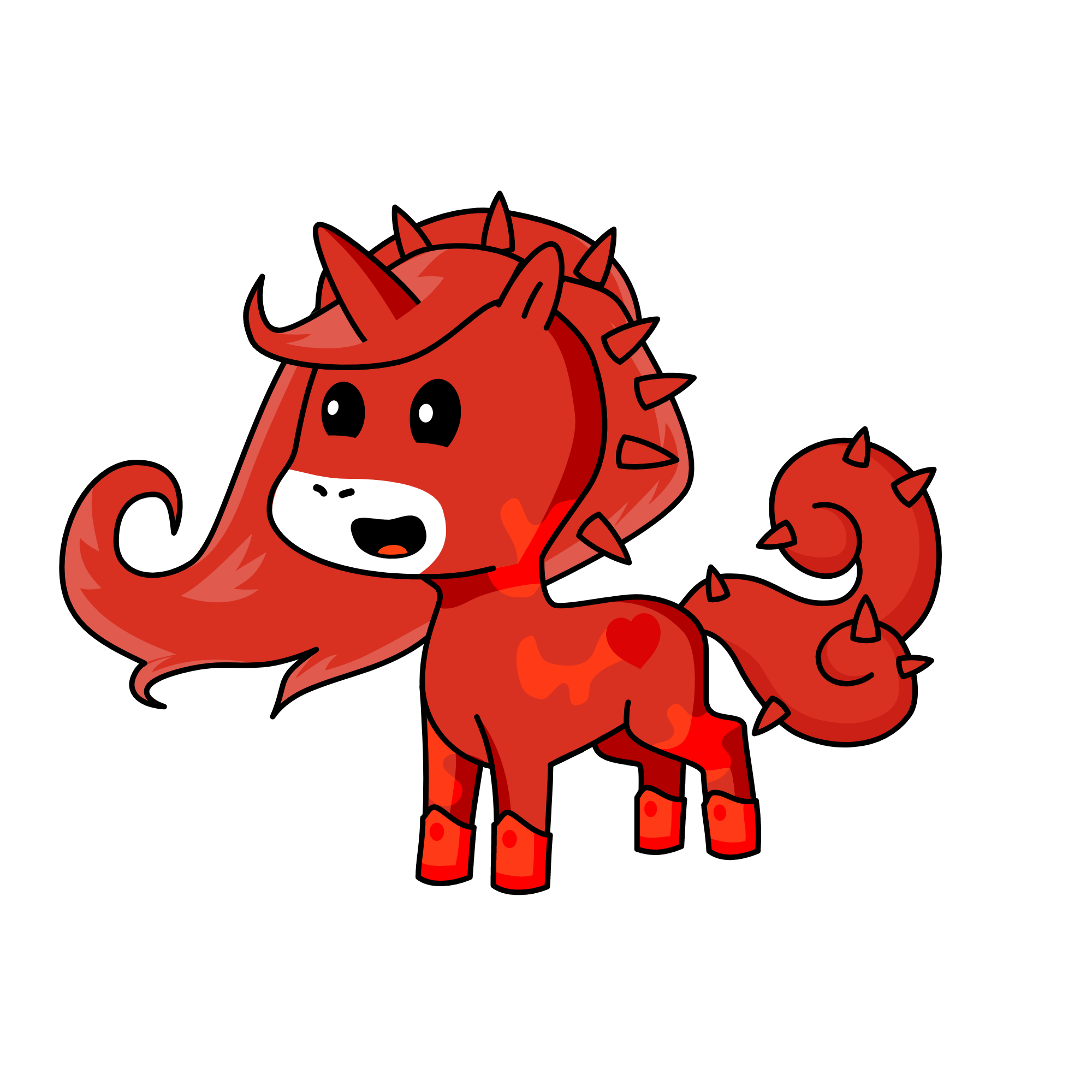 Redly, the unicorn