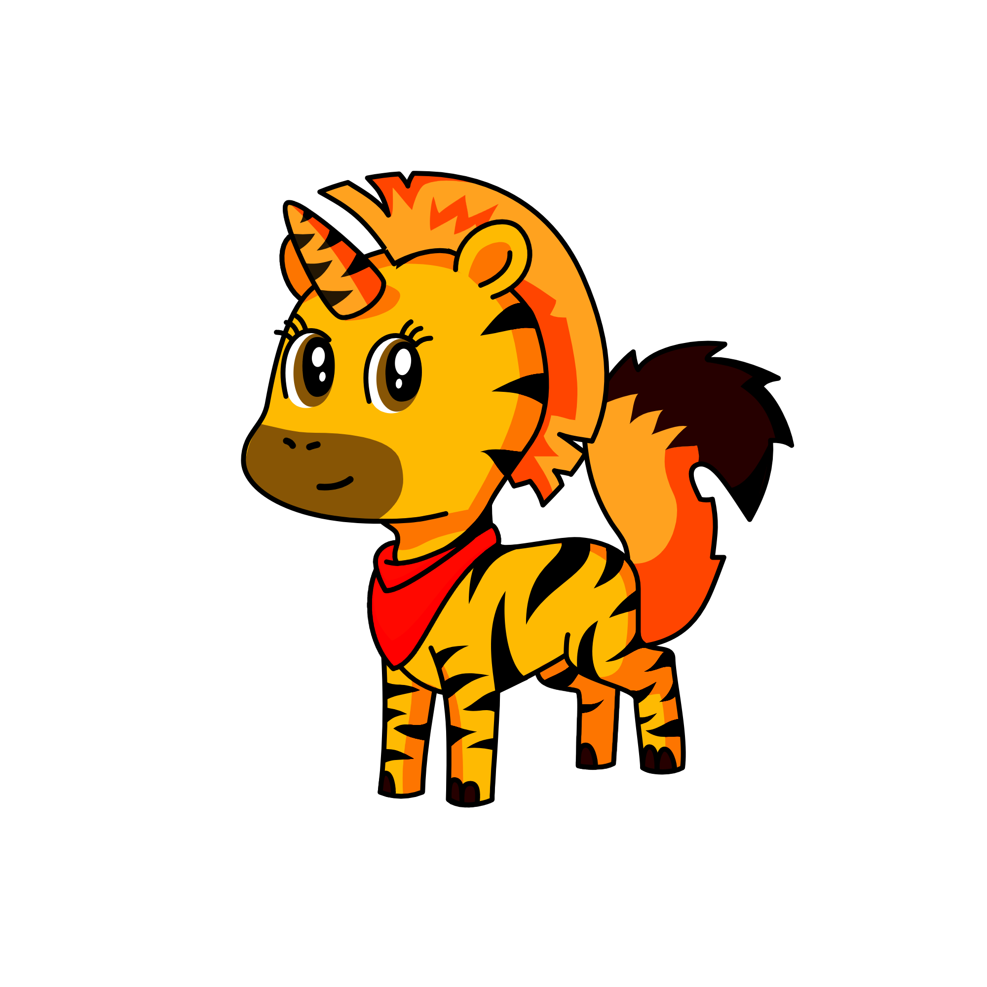 Tigery, the unicorn