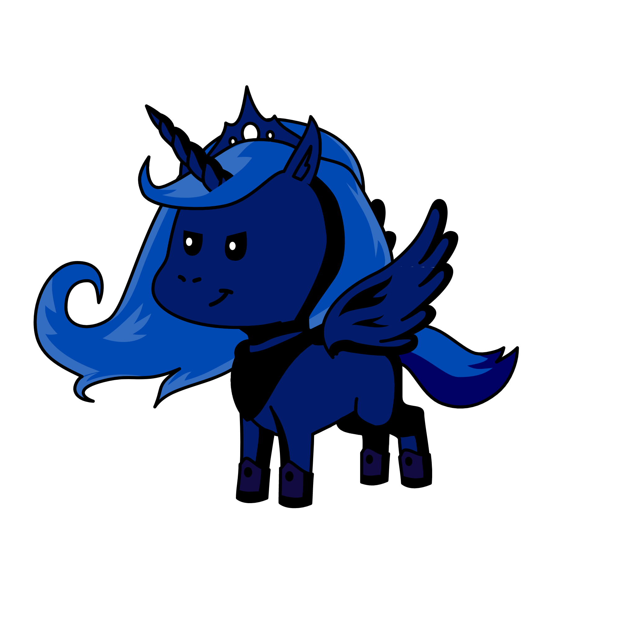 Nightmare moon, the unicorn