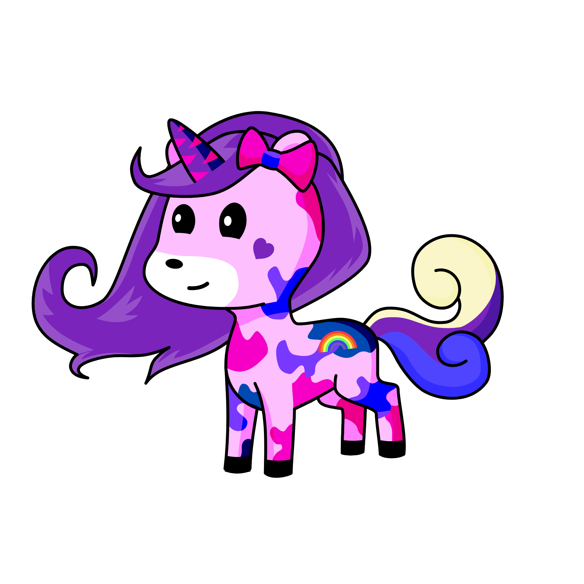 Snuggle, the unicorn