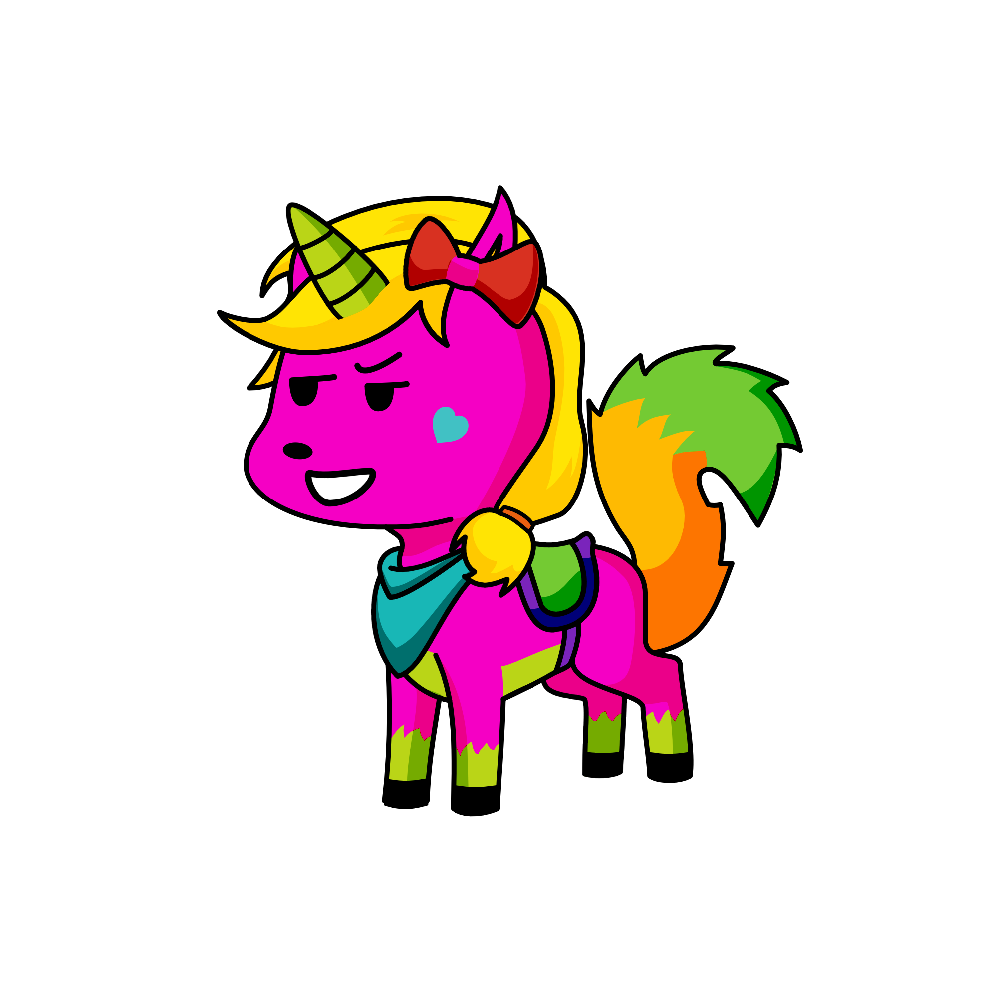 ⠀, the unicorn