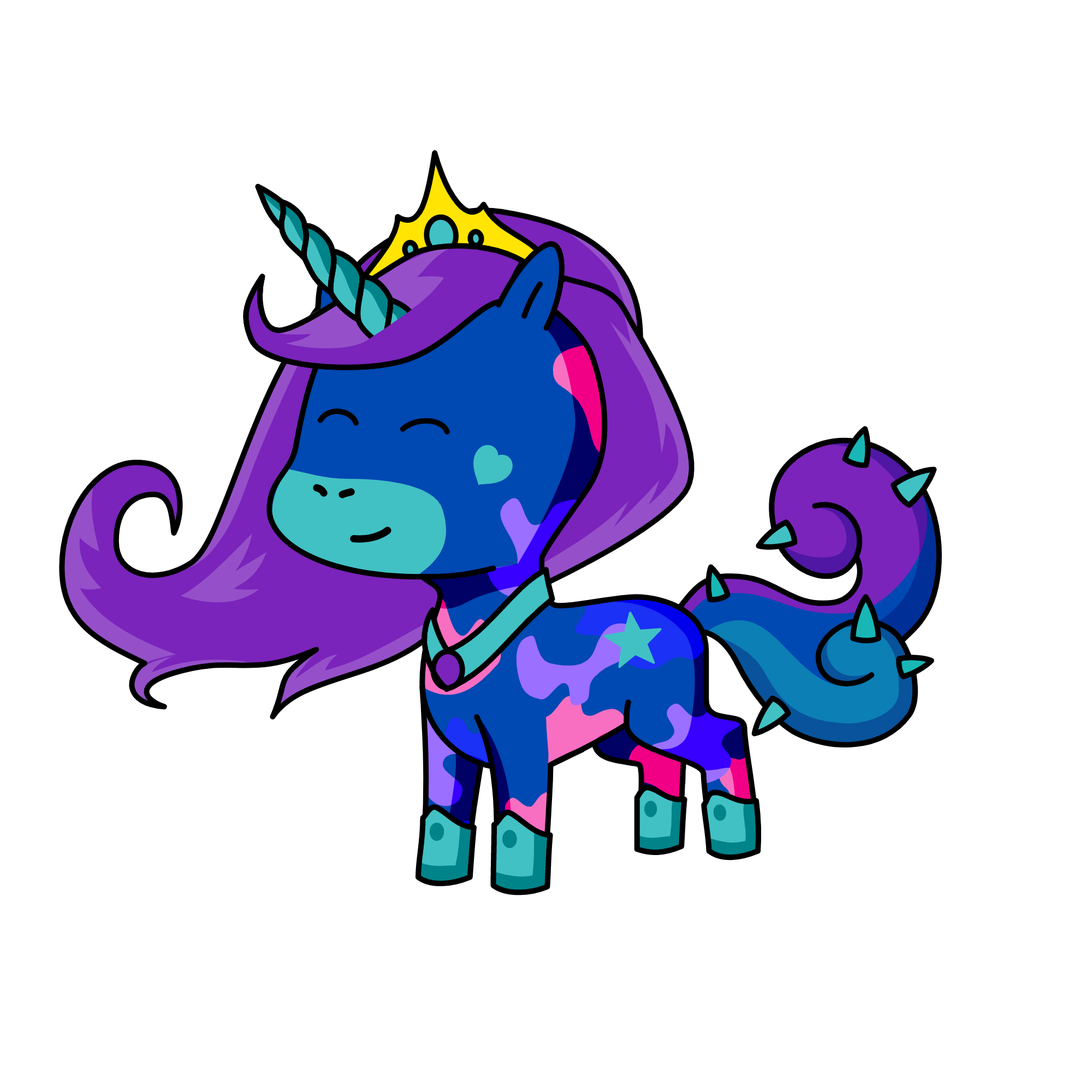 Skittlez Queen, the unicorn