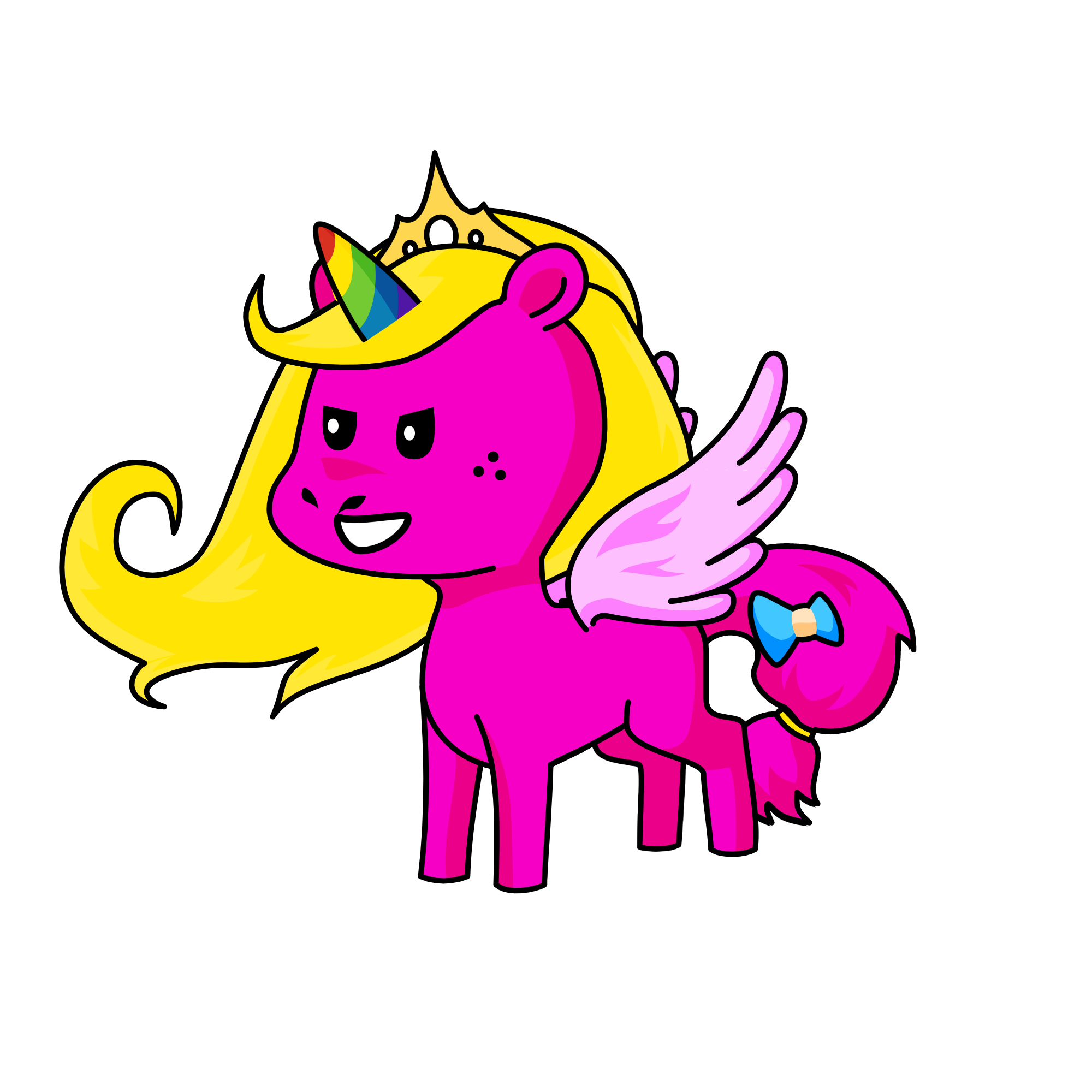 the mean girl that nobody likes, the unicorn