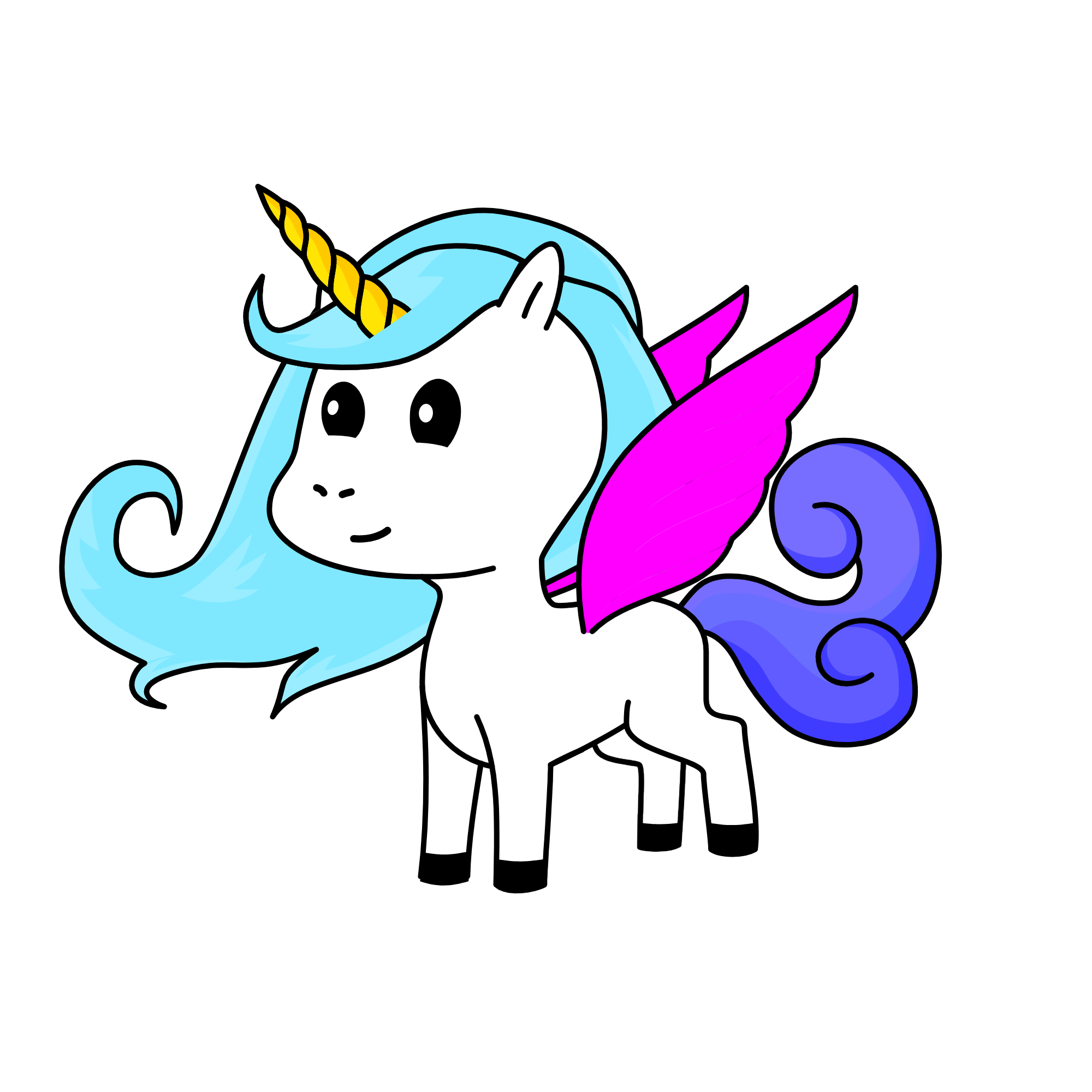shine (shine away), the unicorn