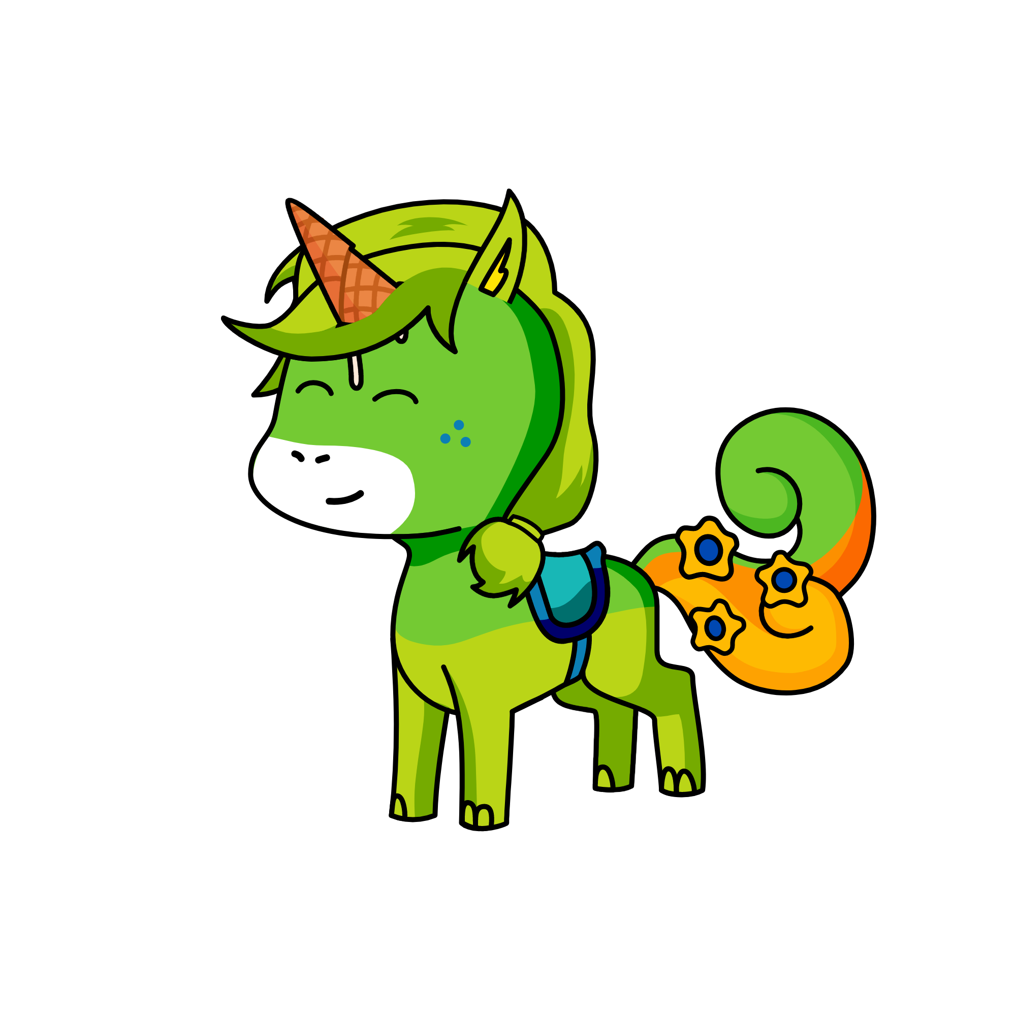 4, the unicorn