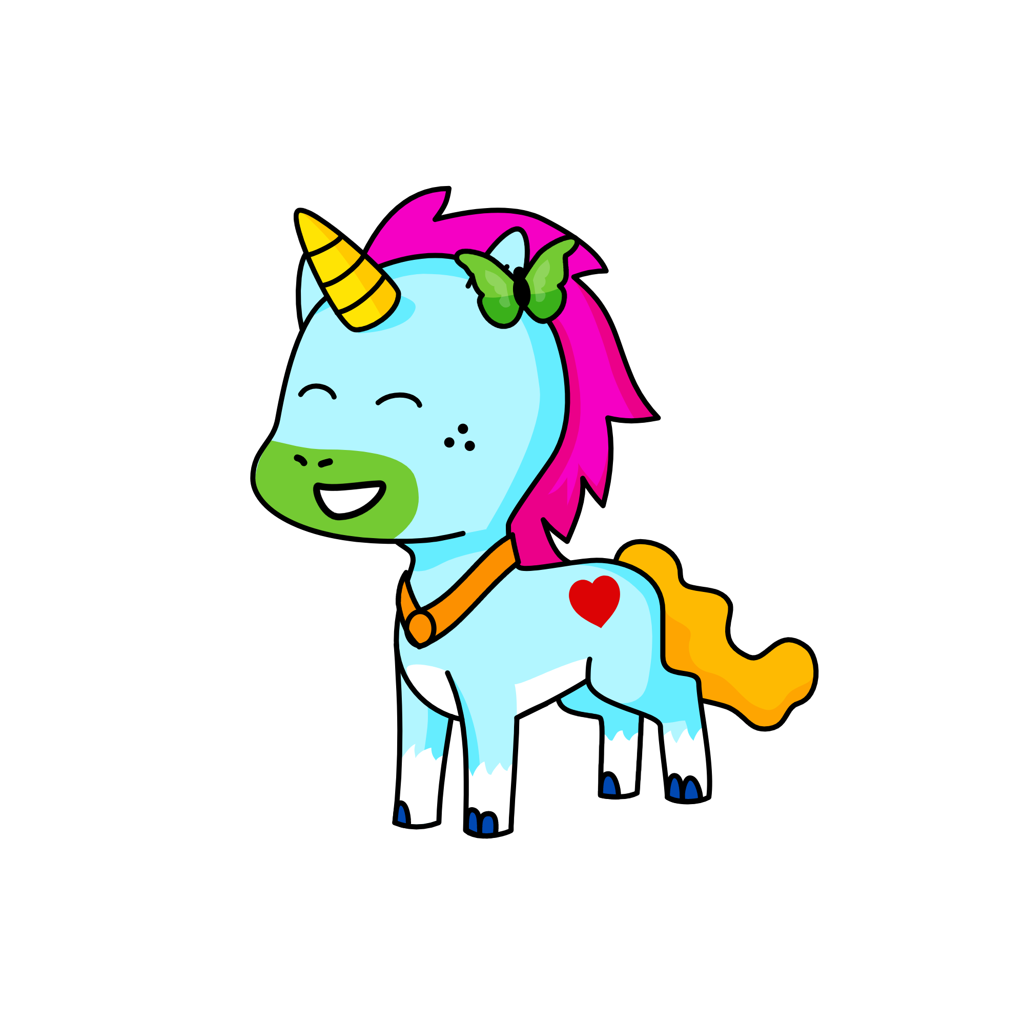 4, the unicorn