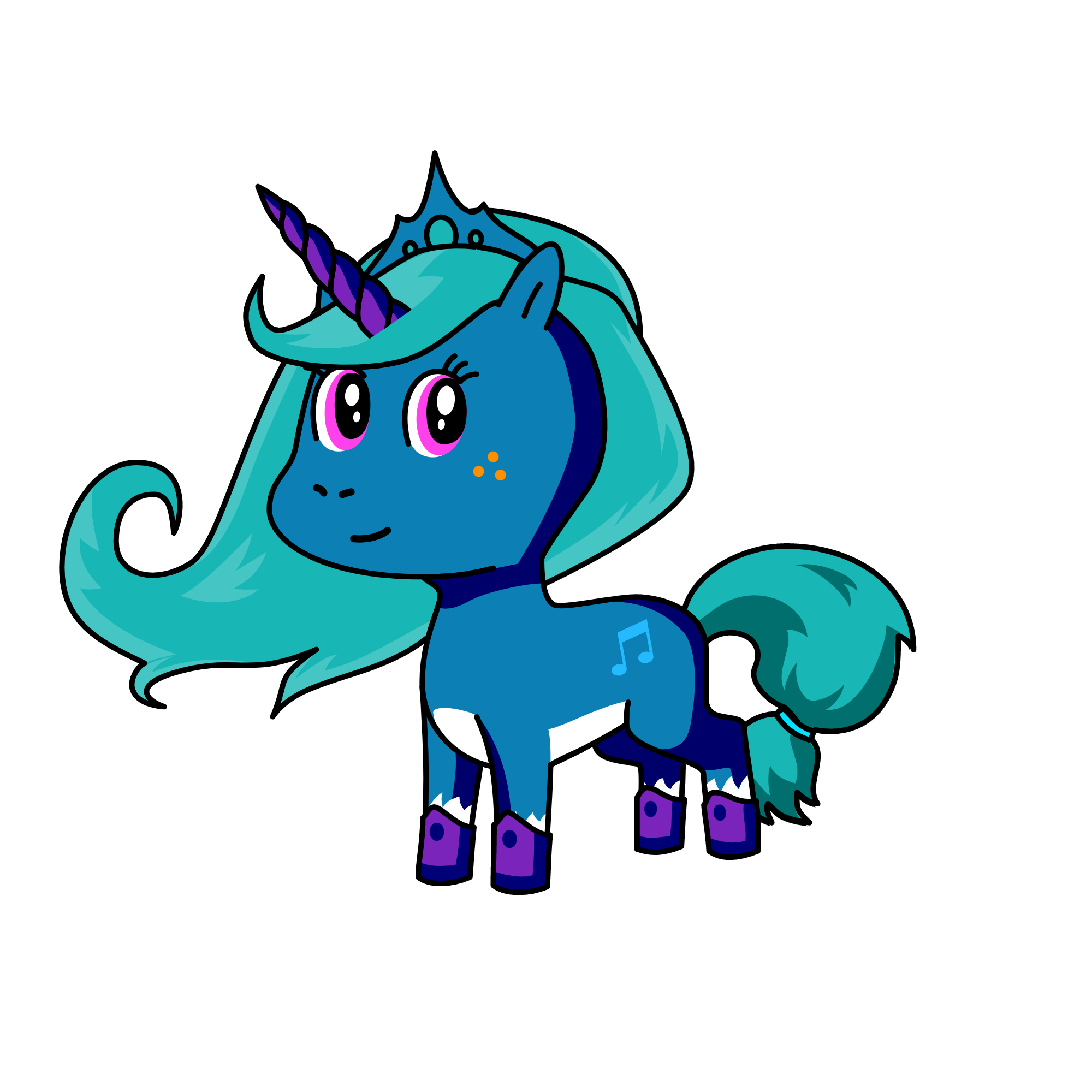 Ocean Queen, the unicorn
