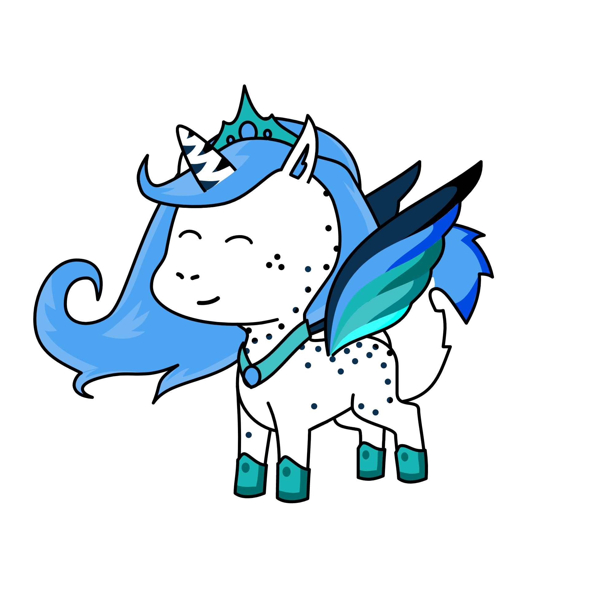 Princess Winter, the unicorn