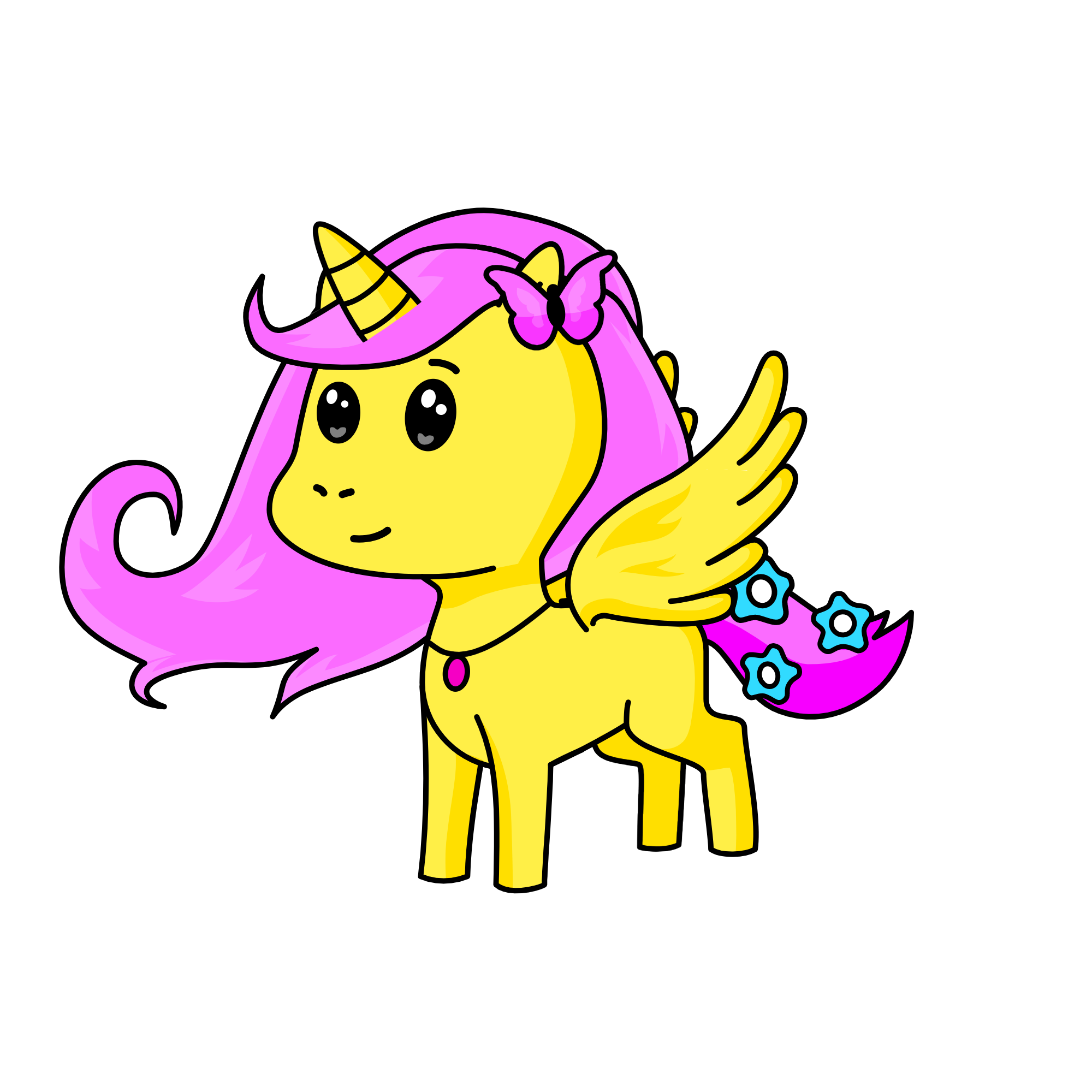 Fluttershy, the unicorn