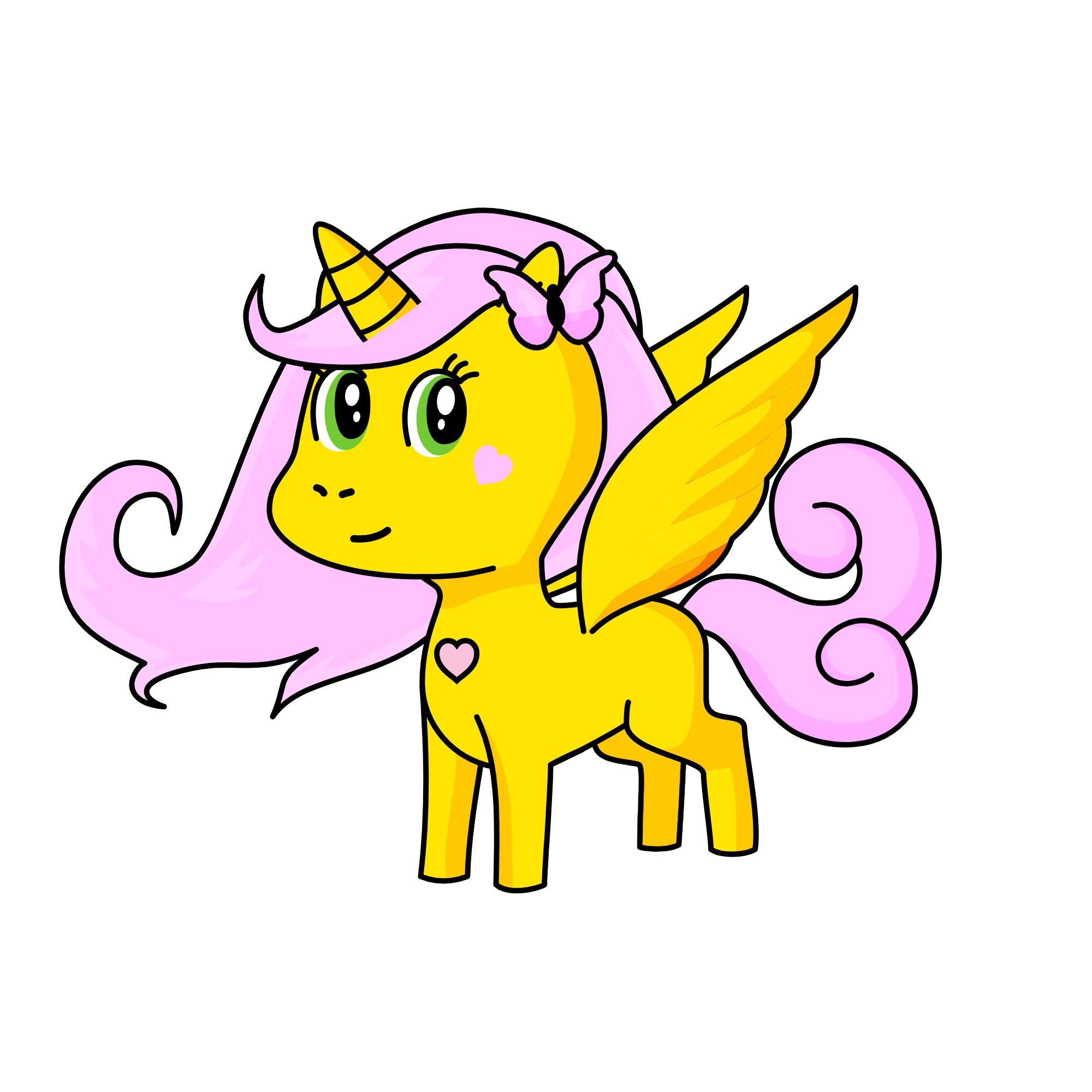 Fluttershy, the unicorn