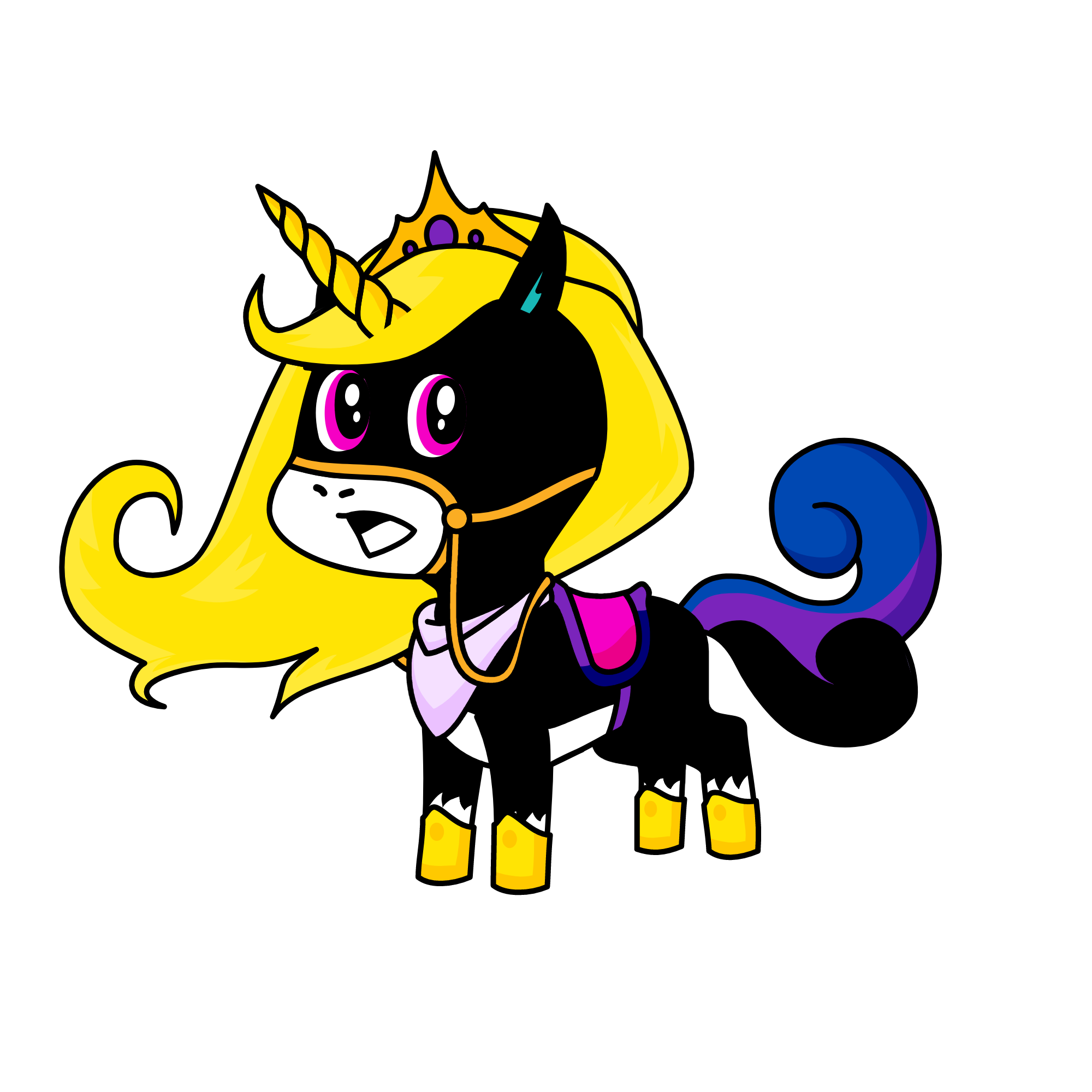 sunset, the unicorn