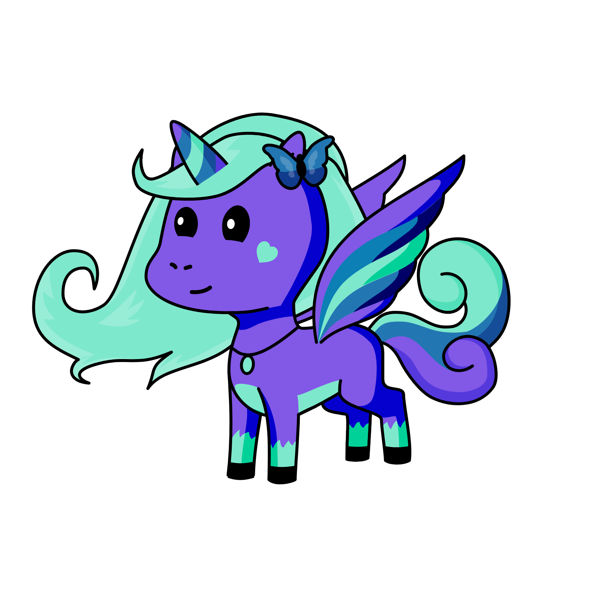 lavender, the unicorn
