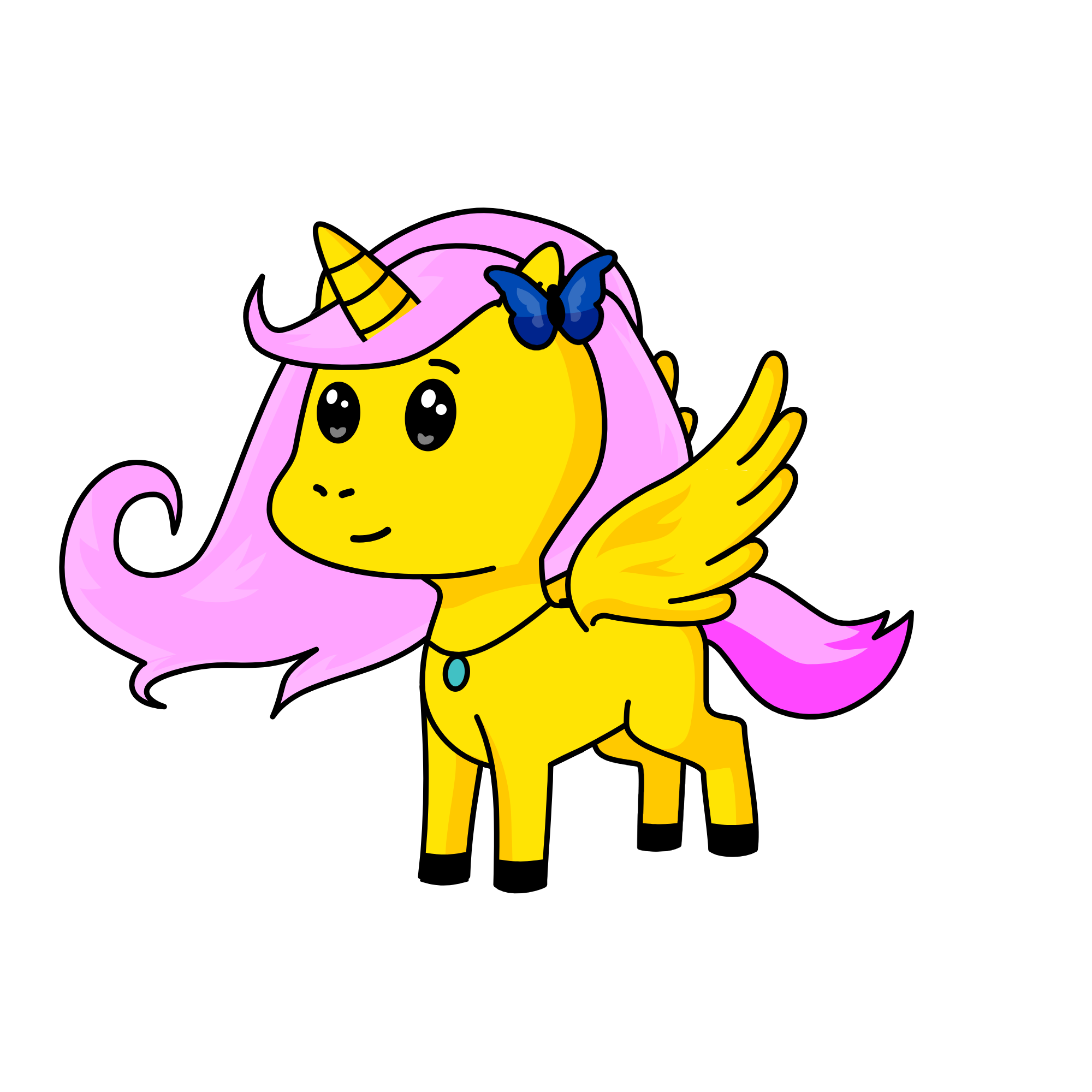 Fluttershy, the unicorn