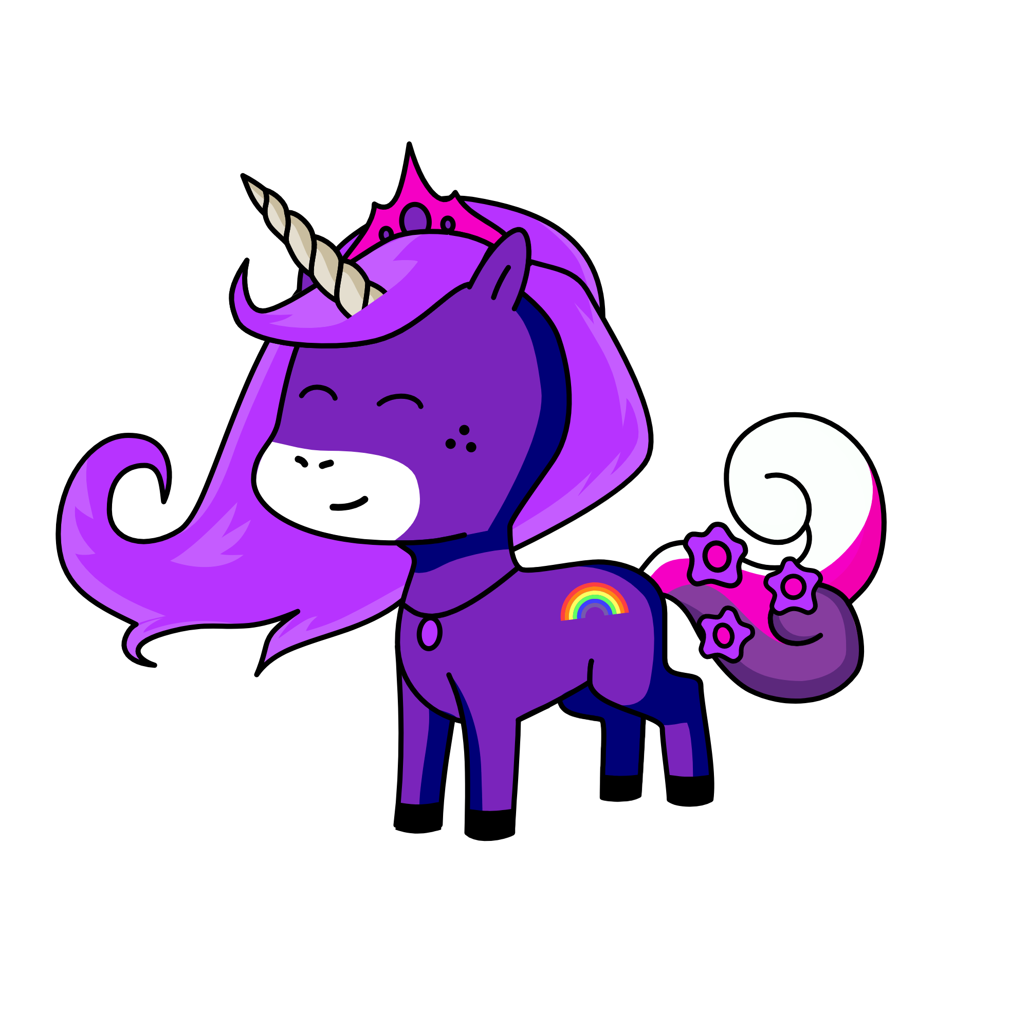 the princess of the clouds, the unicorn