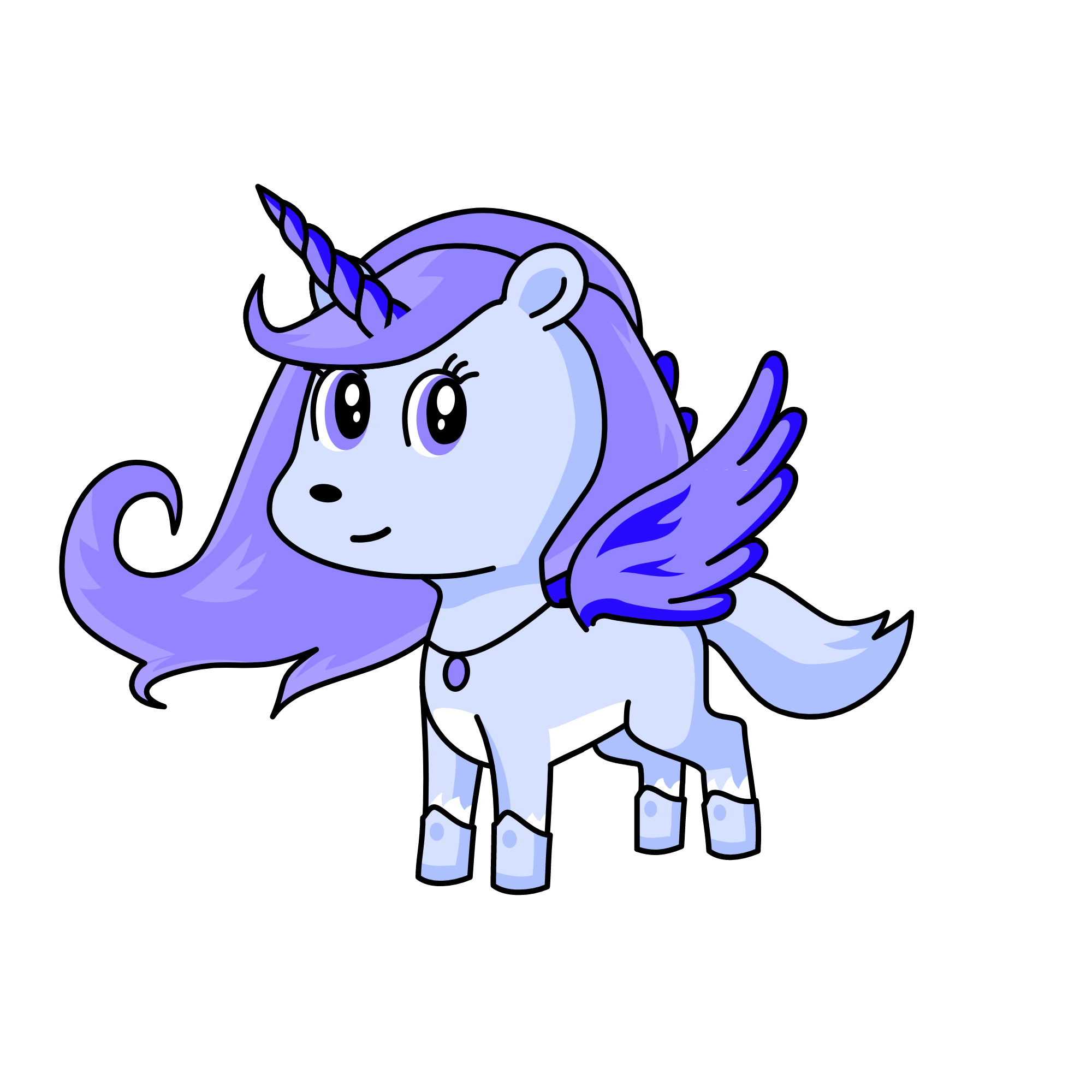 Sparkly , the unicorn