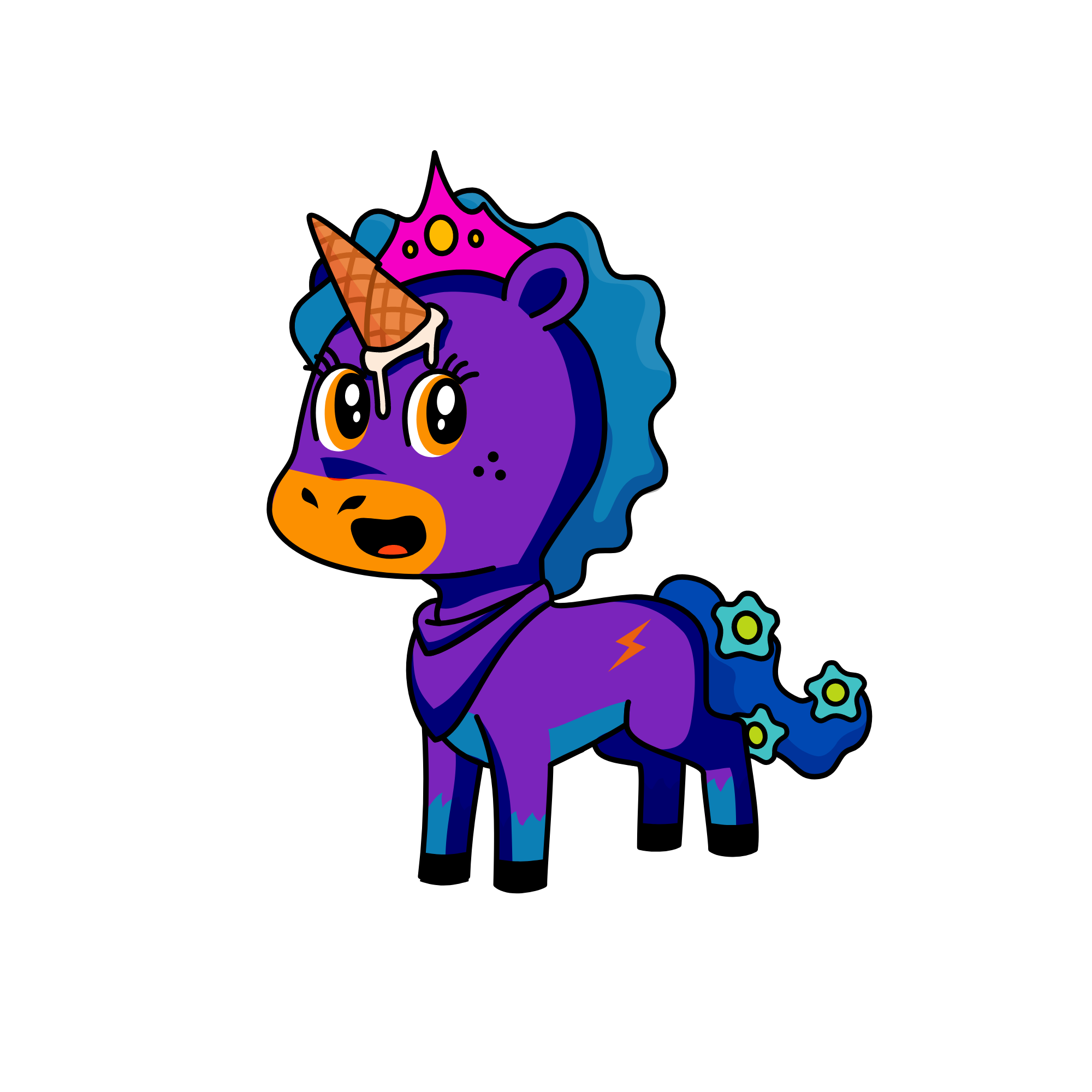 Princess Aloo, the unicorn